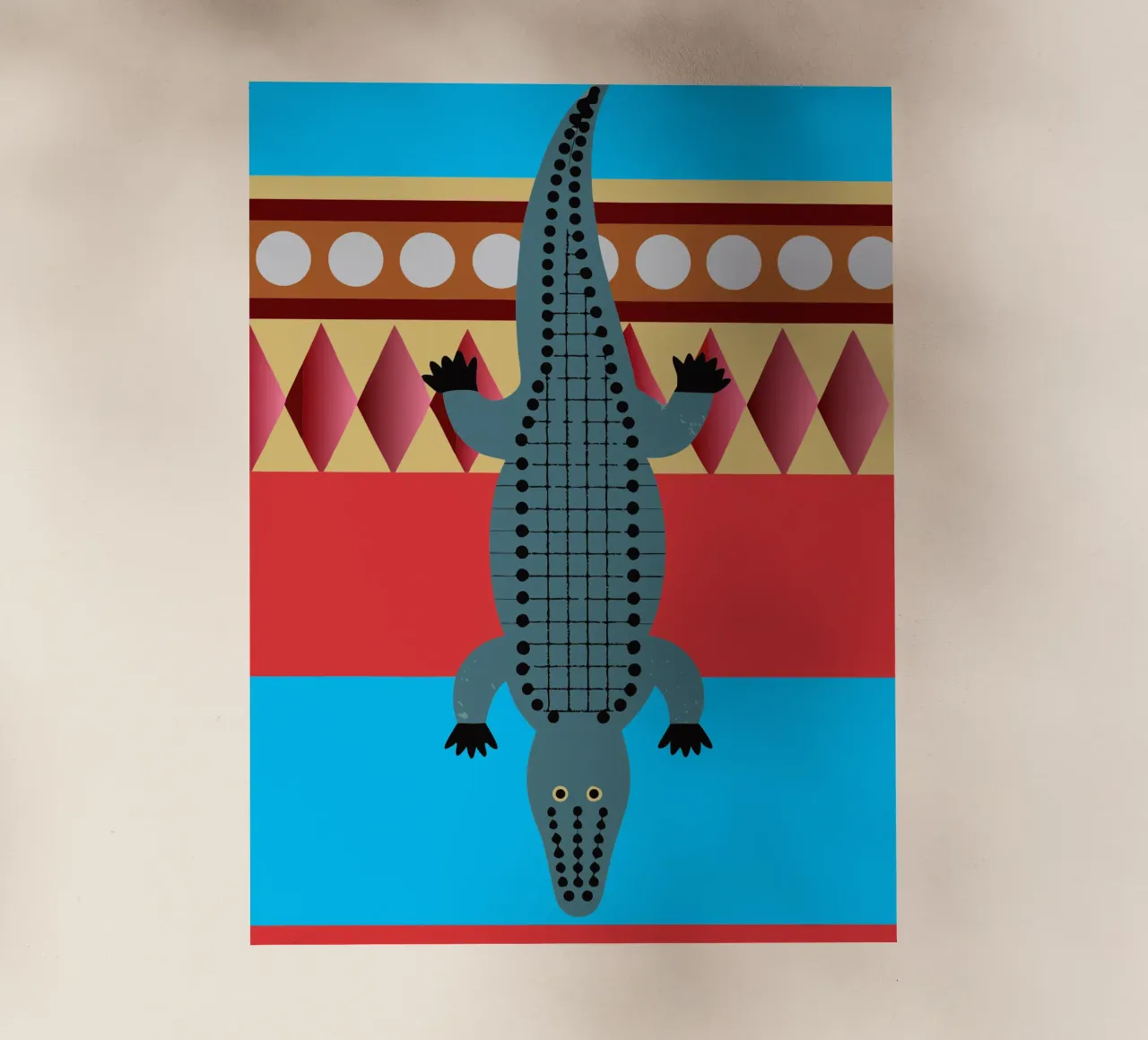 cocodrilo vector imaginación lámina retroiluminada de kamilaze