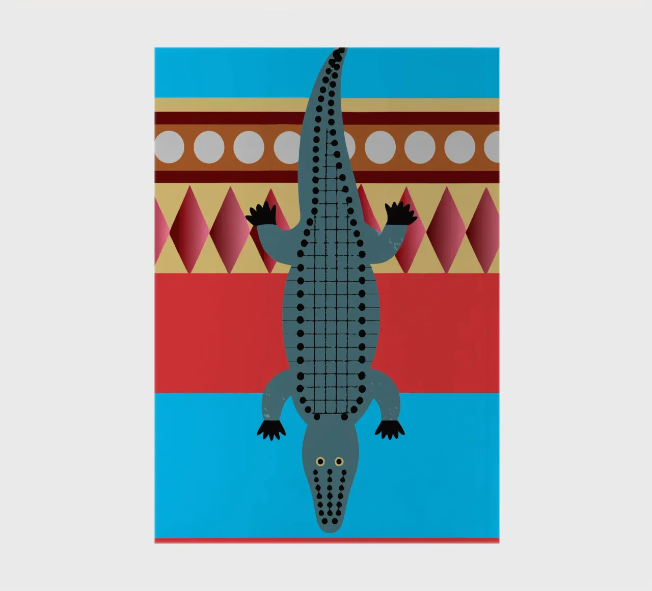 cocodrilo vector imaginación cuaderno de kamilaze