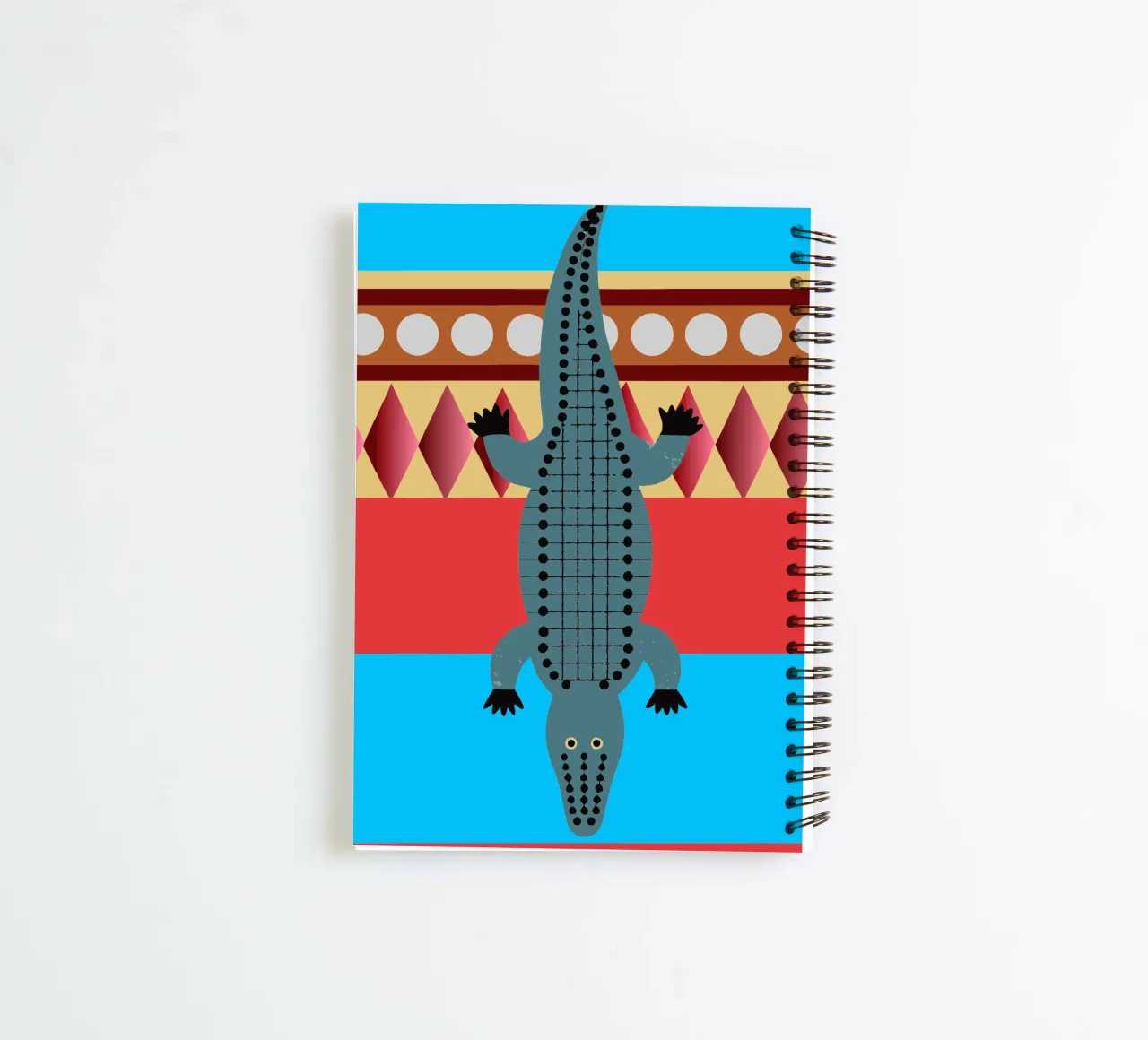 cocodrilo vector imaginación cuaderno de espiral de kamilaze