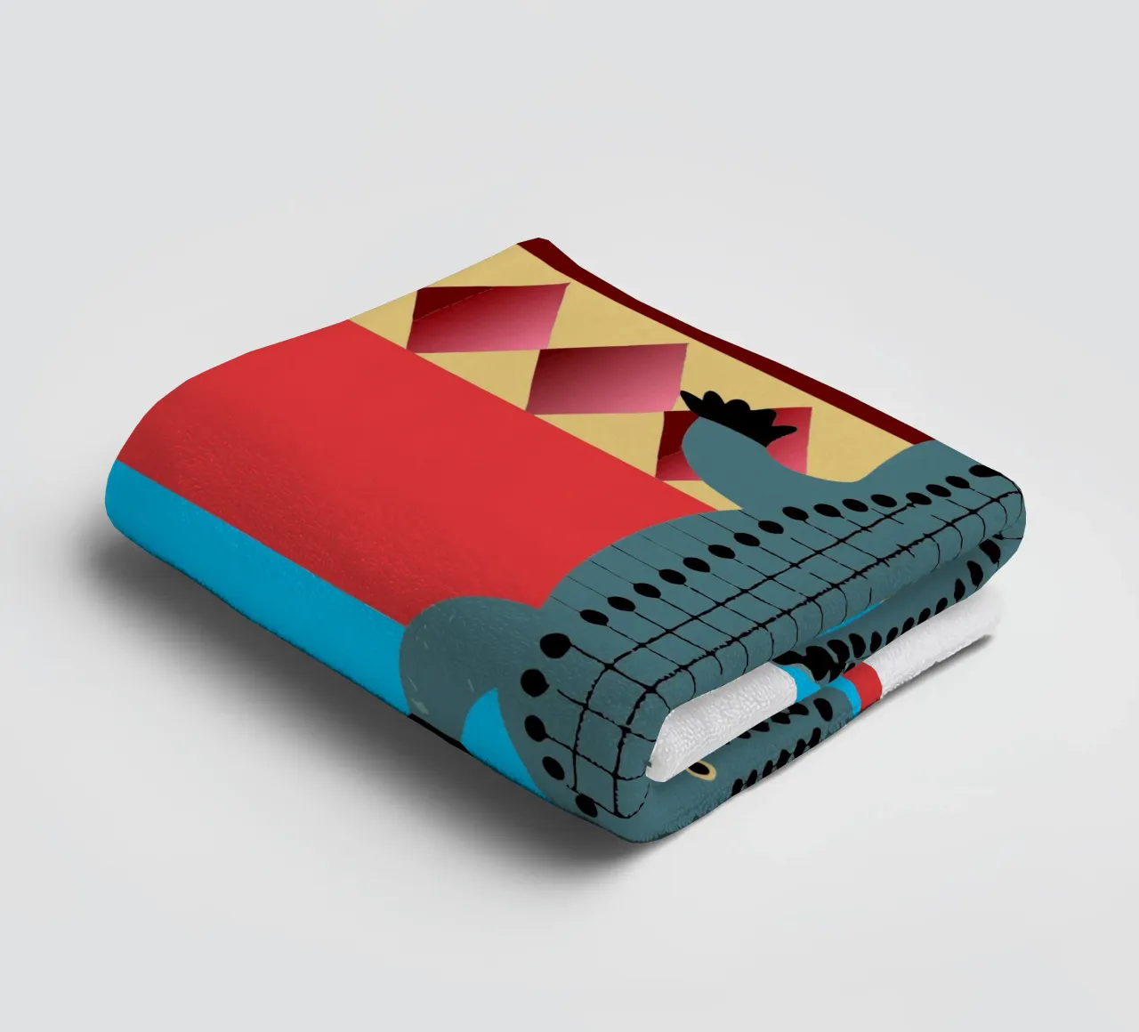 cocodrilo vector imaginación toalla de baño de kamilaze