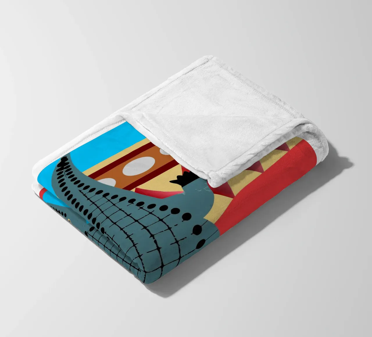 cocodrilo vector imaginación manta de franela de kamilaze