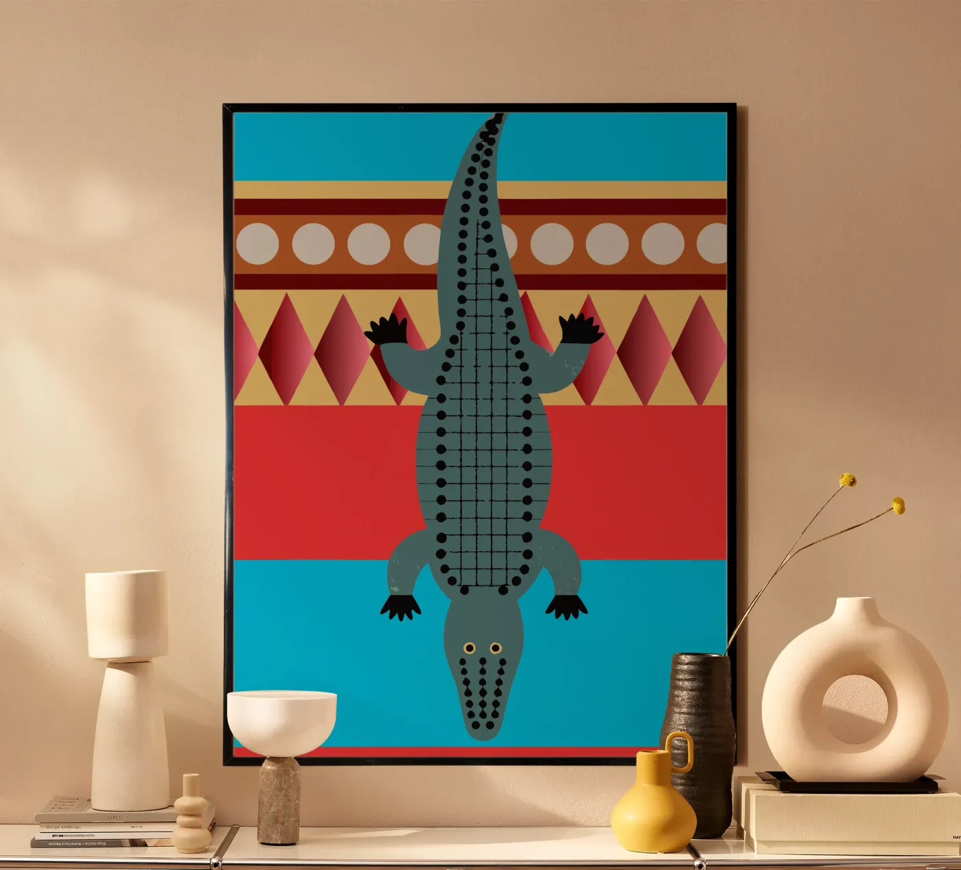 crocodille vector imagination poster by kamilaze