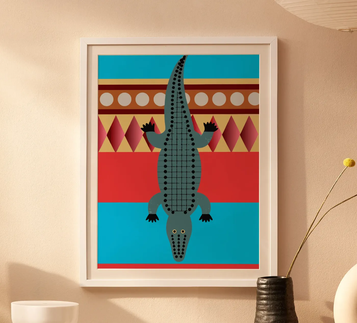 crocodille vector imagination poster by kamilaze