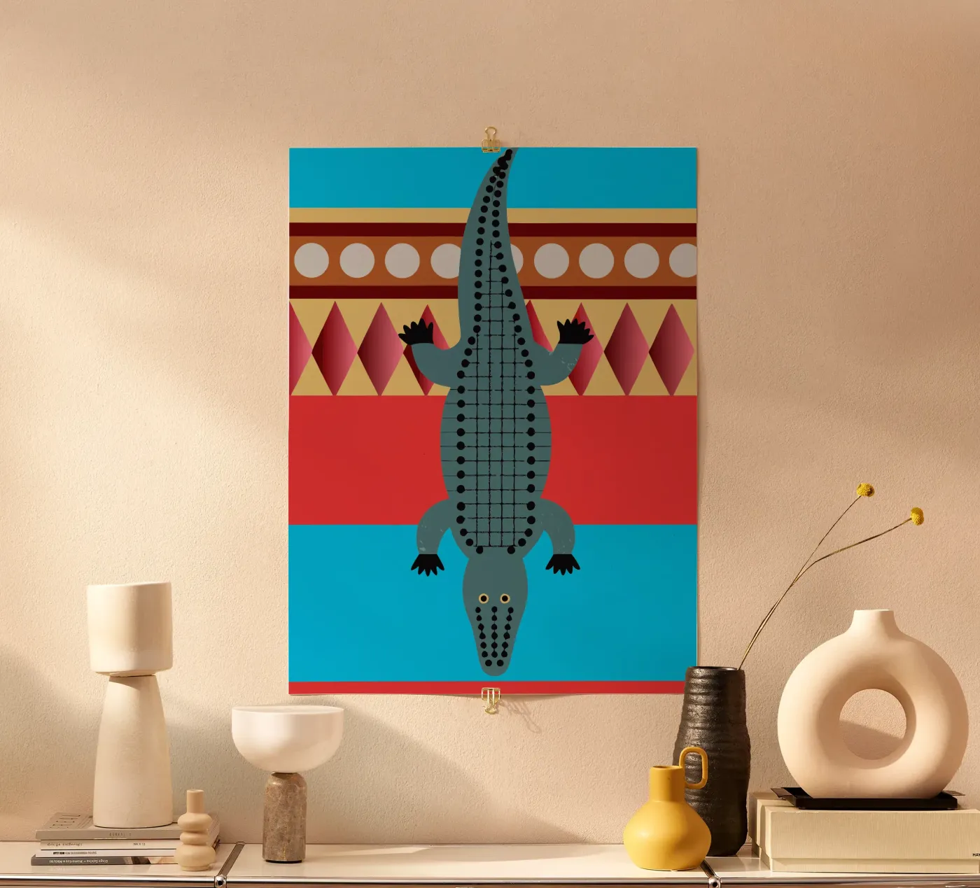 crocodille vector imagination poster by kamilaze