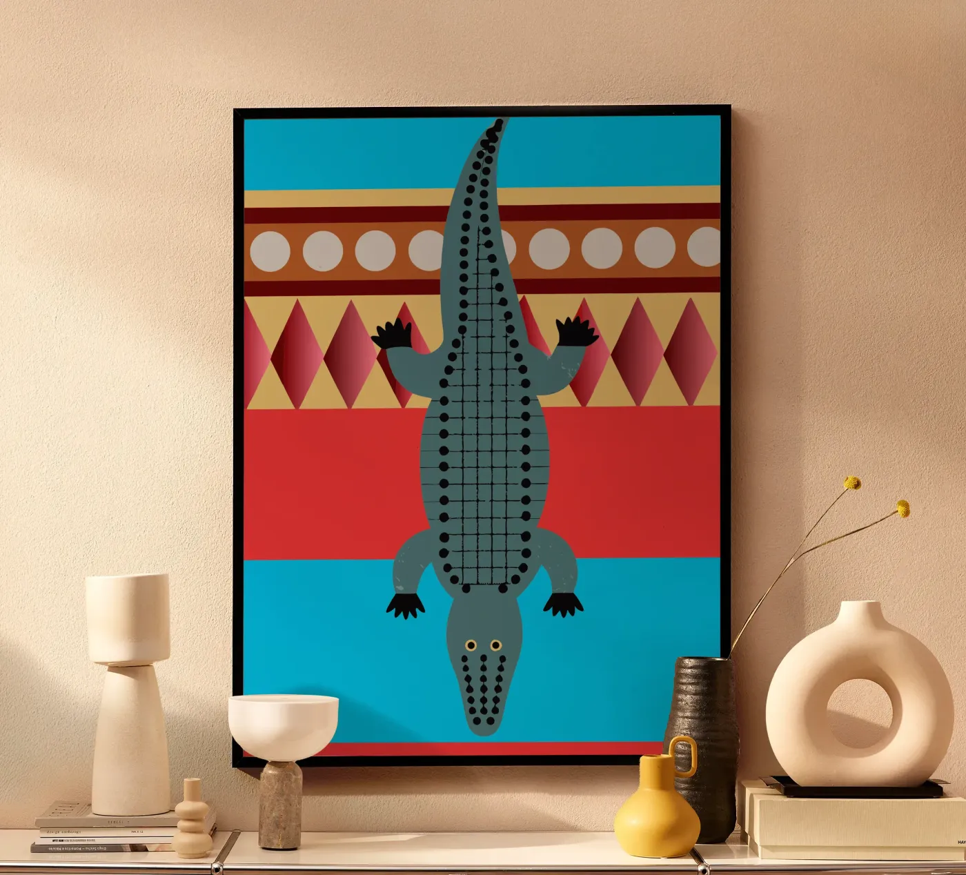 crocodille vector imagination poster by kamilaze