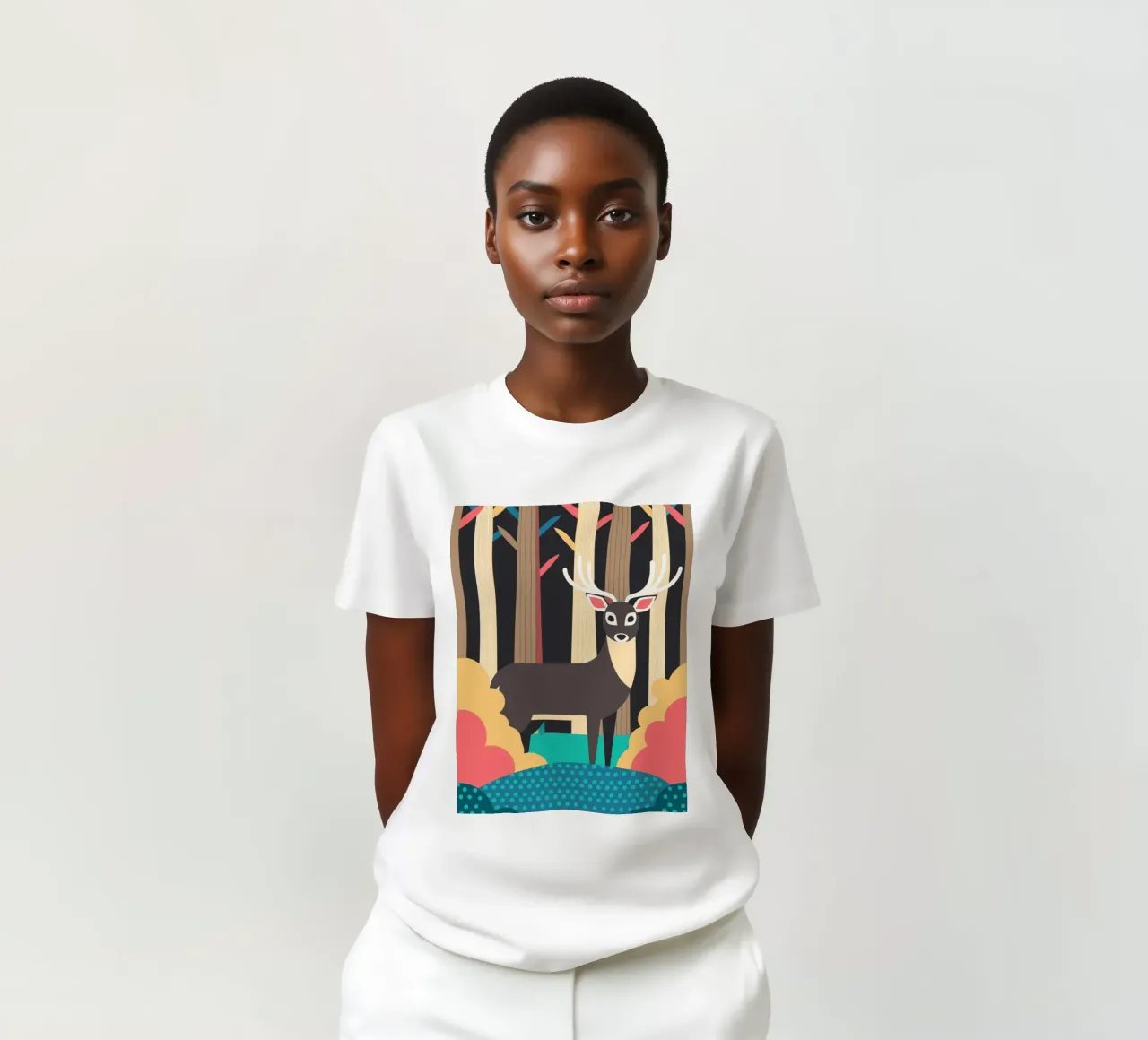 hirsch vektor-illustration T-Shirt von kamilaze