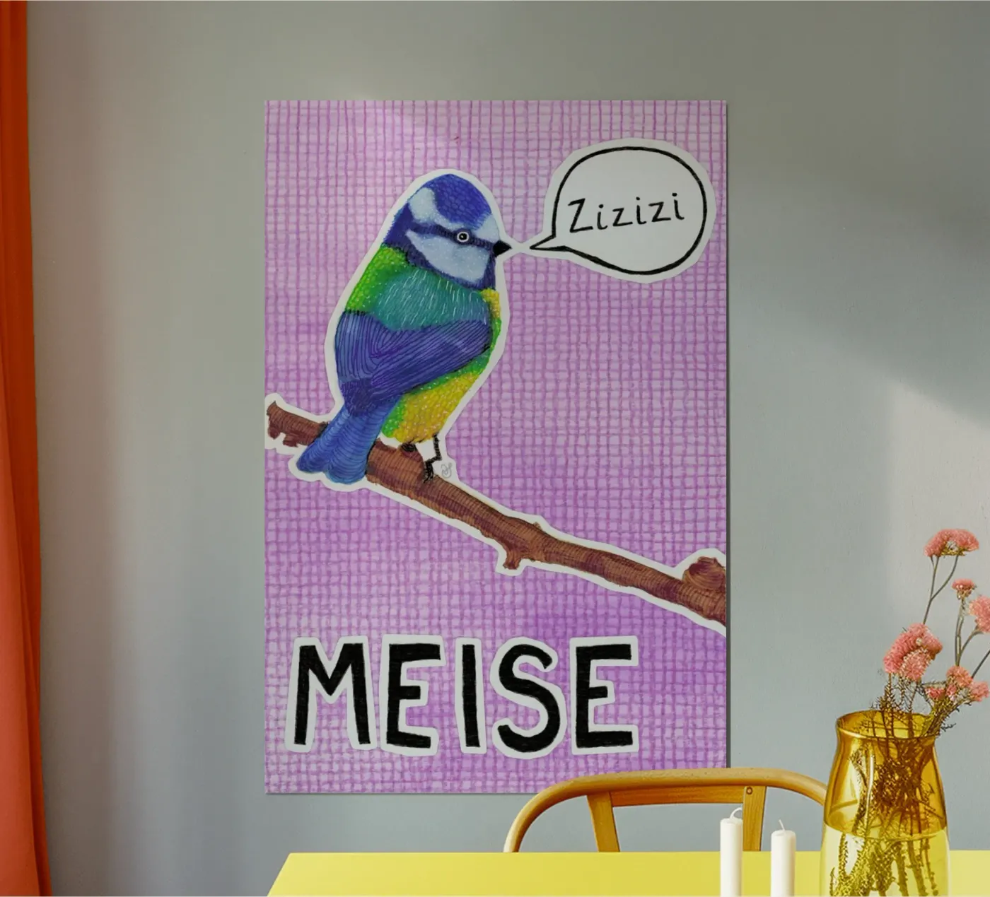 Tomtit poster van UN-TYPISCH