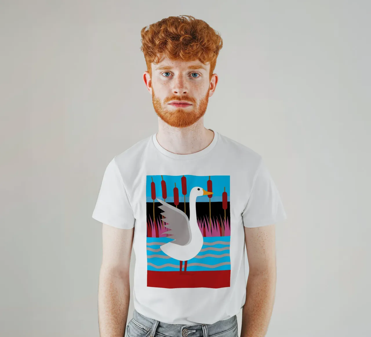 duck vector imagination t-shirt by kamilaze