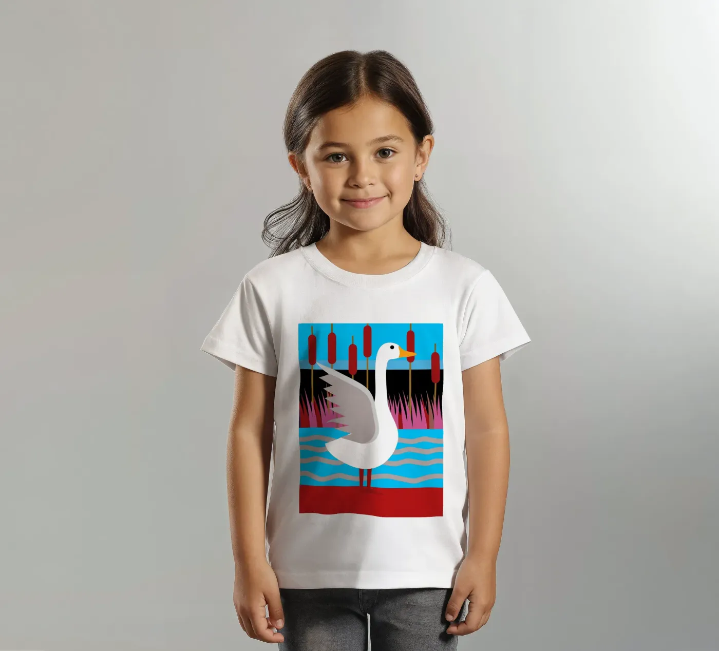 eend vector verbeelding kinder t-shirt van kamilaze