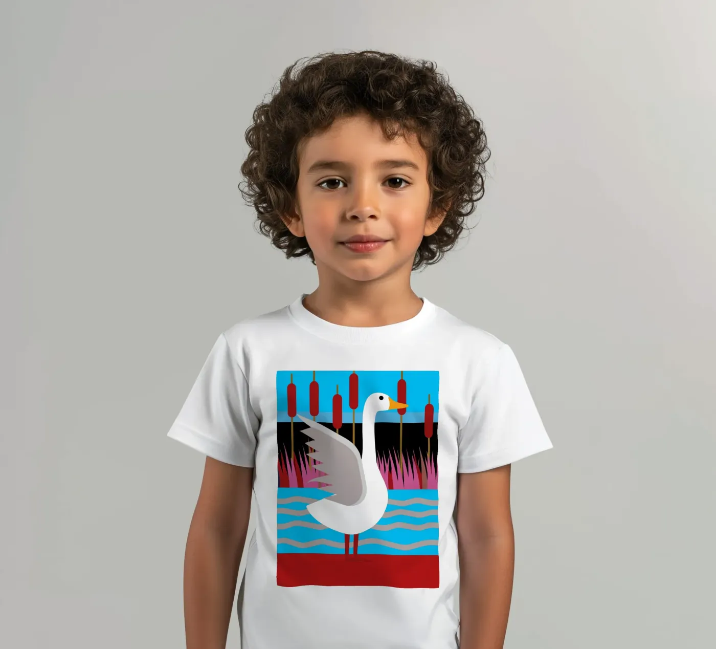 eend vector verbeelding kinder t-shirt van kamilaze