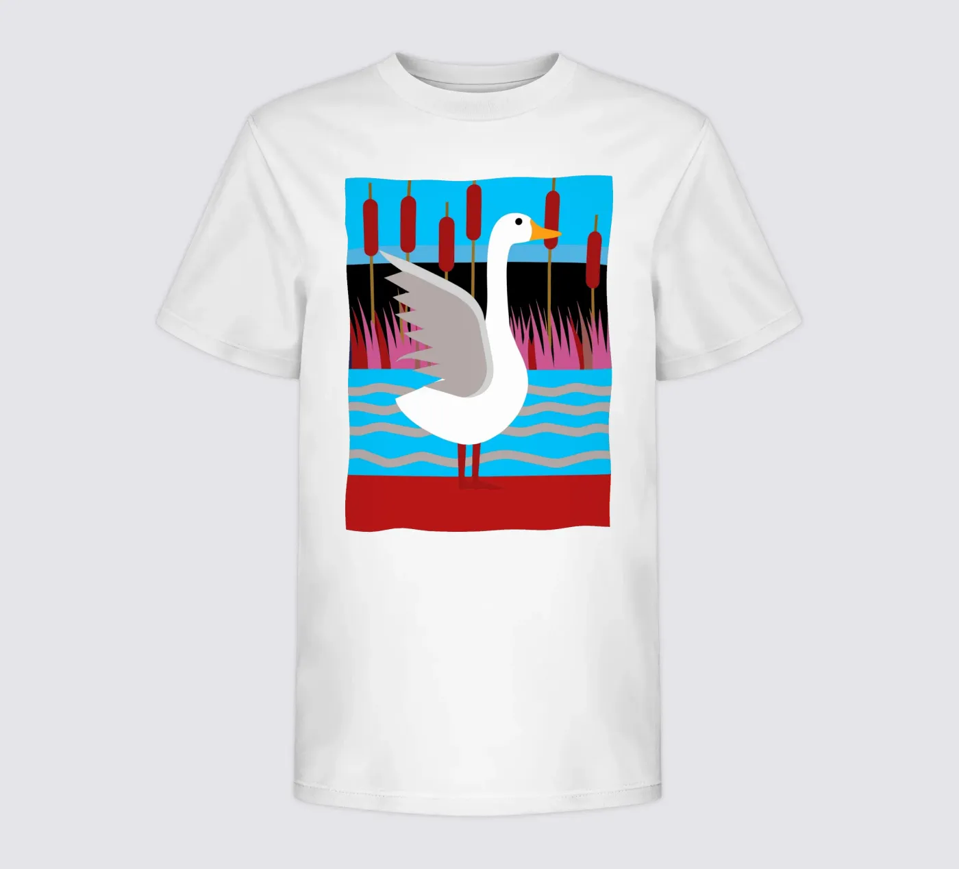 eend vector verbeelding kinder t-shirt van kamilaze