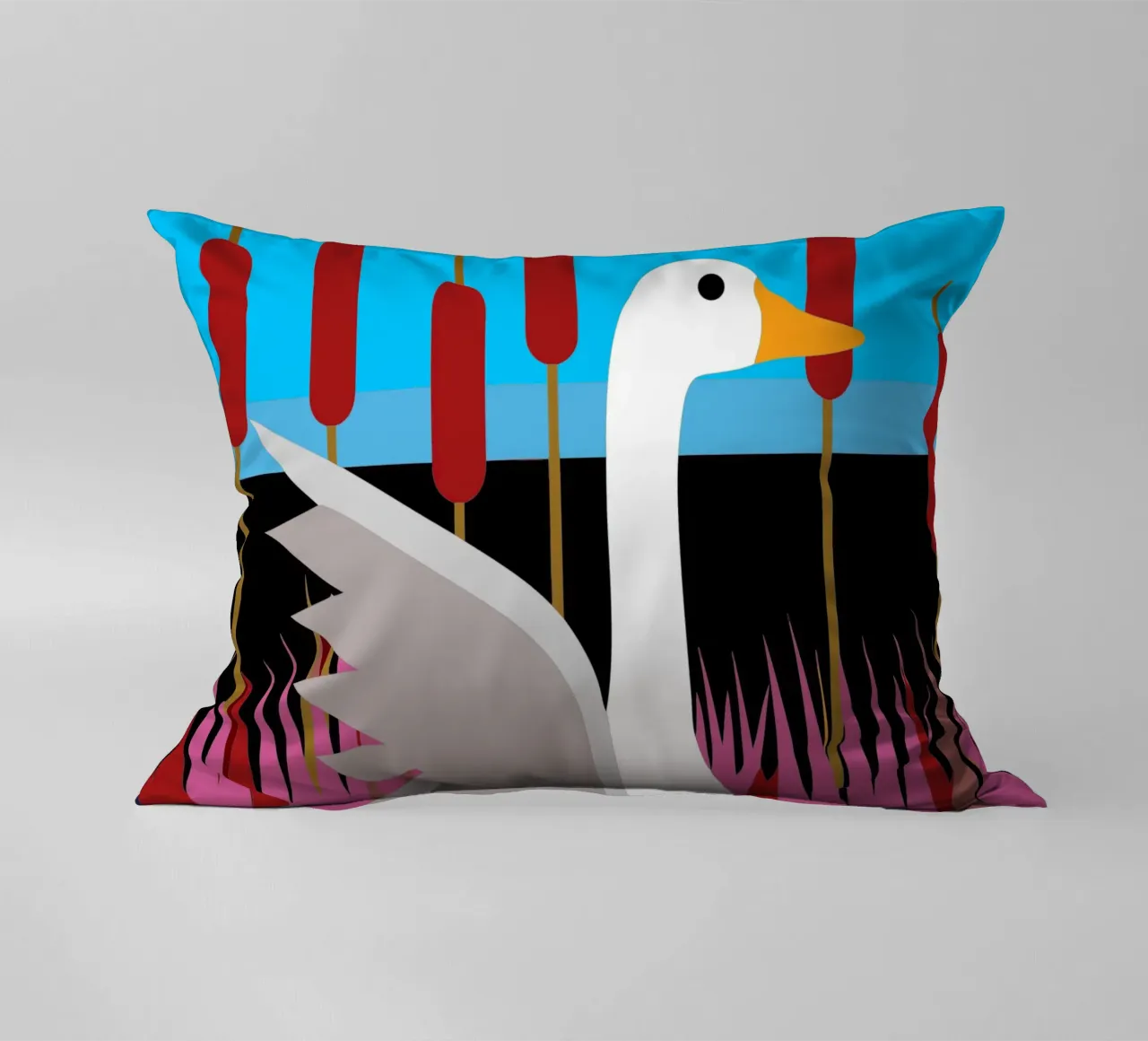 duck vector imagination decorative cushion by kamilaze