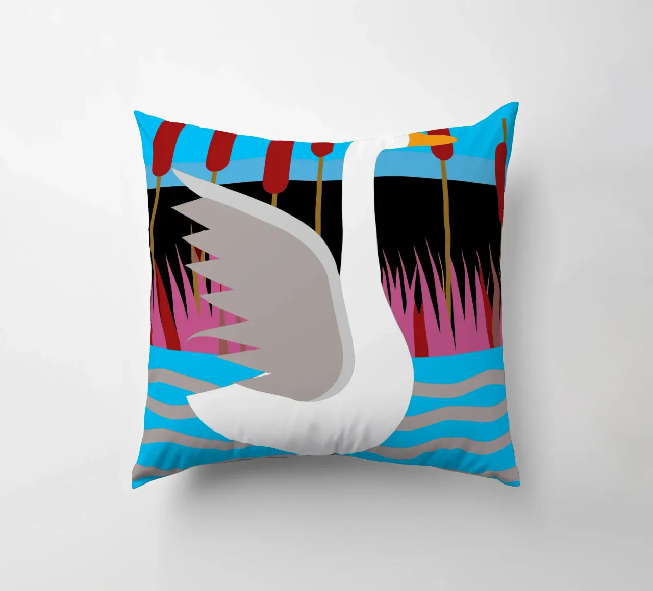 duck vector imagination decorative cushion by kamilaze