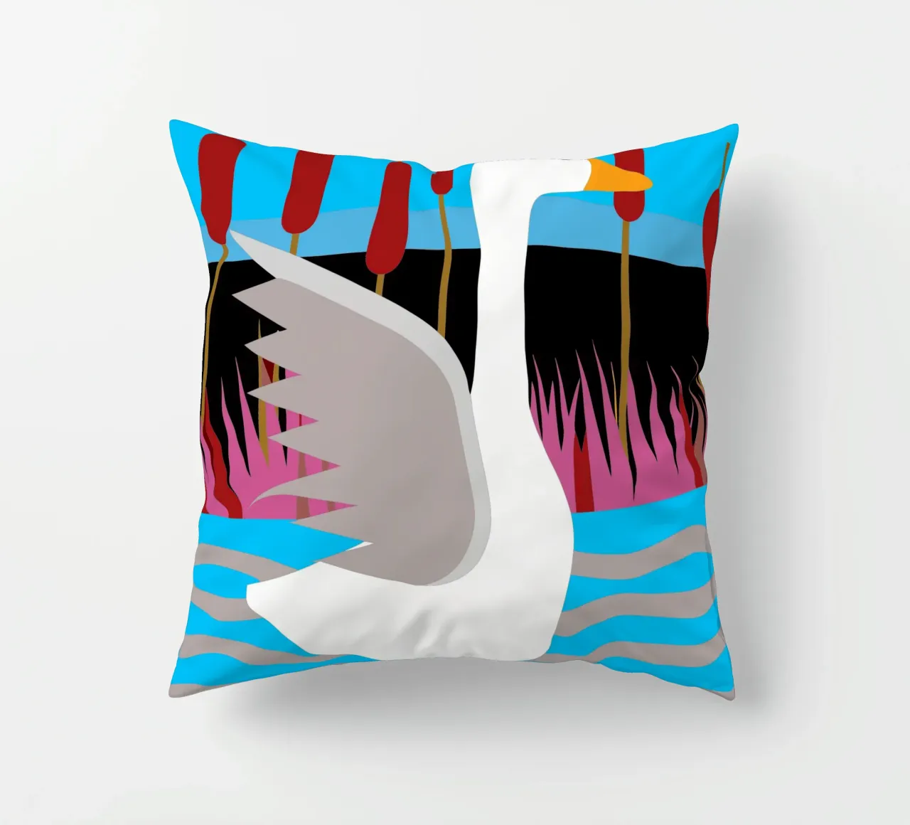 duck vector imagination decorative cushion by kamilaze