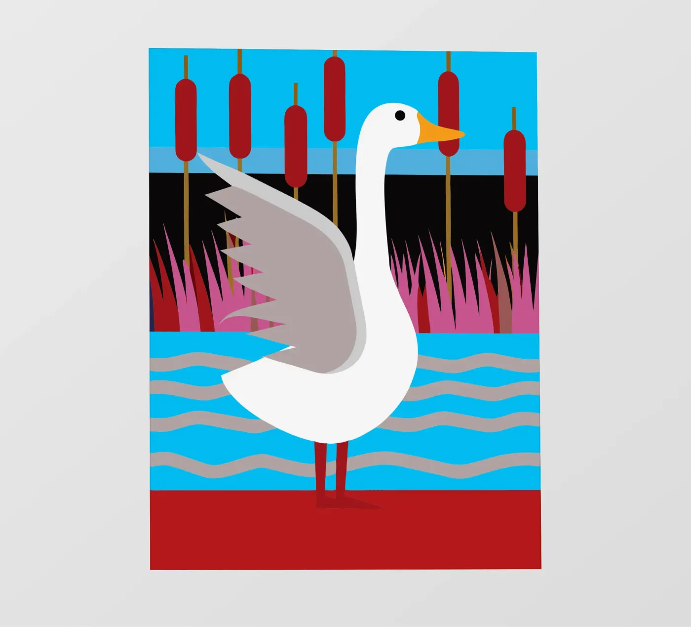 anatra fantasia vettoriale pellicola backlit da kamilaze