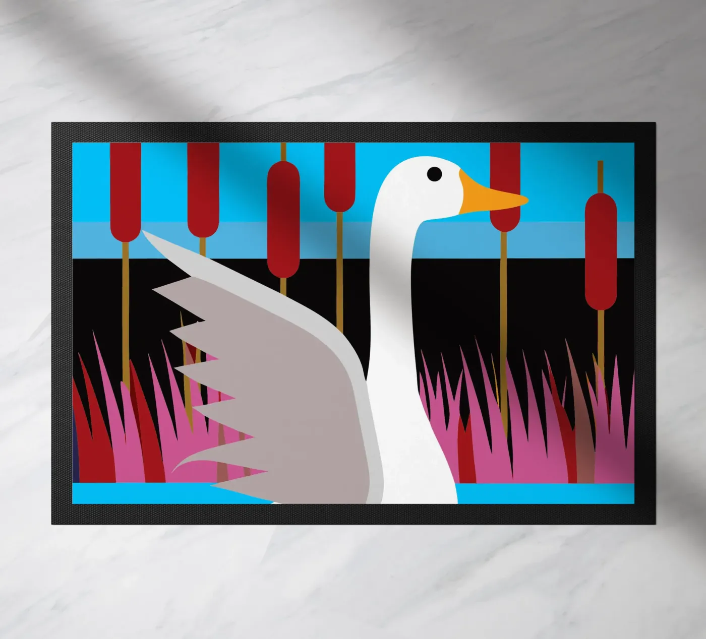 duck vector imagination deurmat van kamilaze