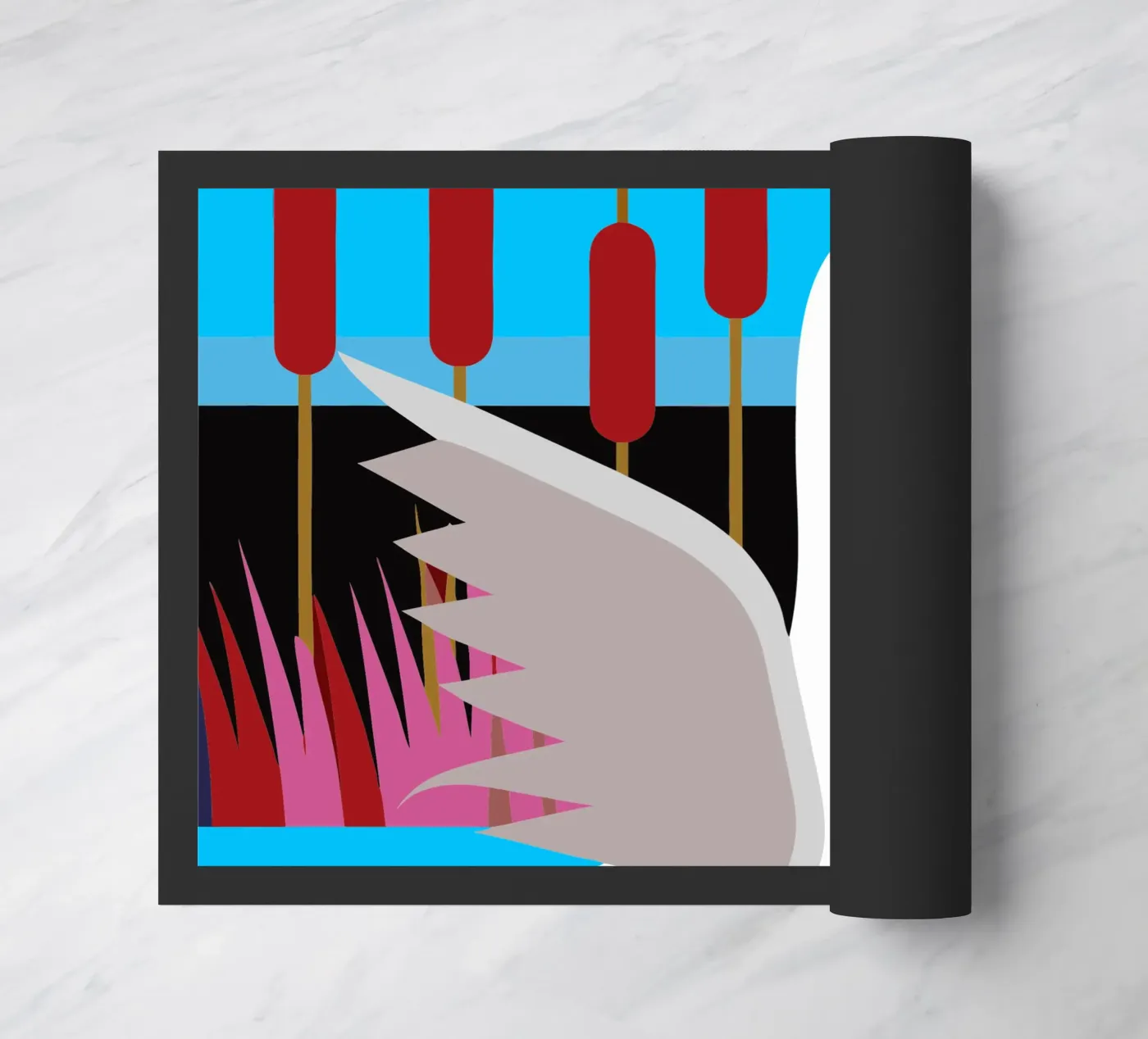 duck vector imagination deurmat van kamilaze
