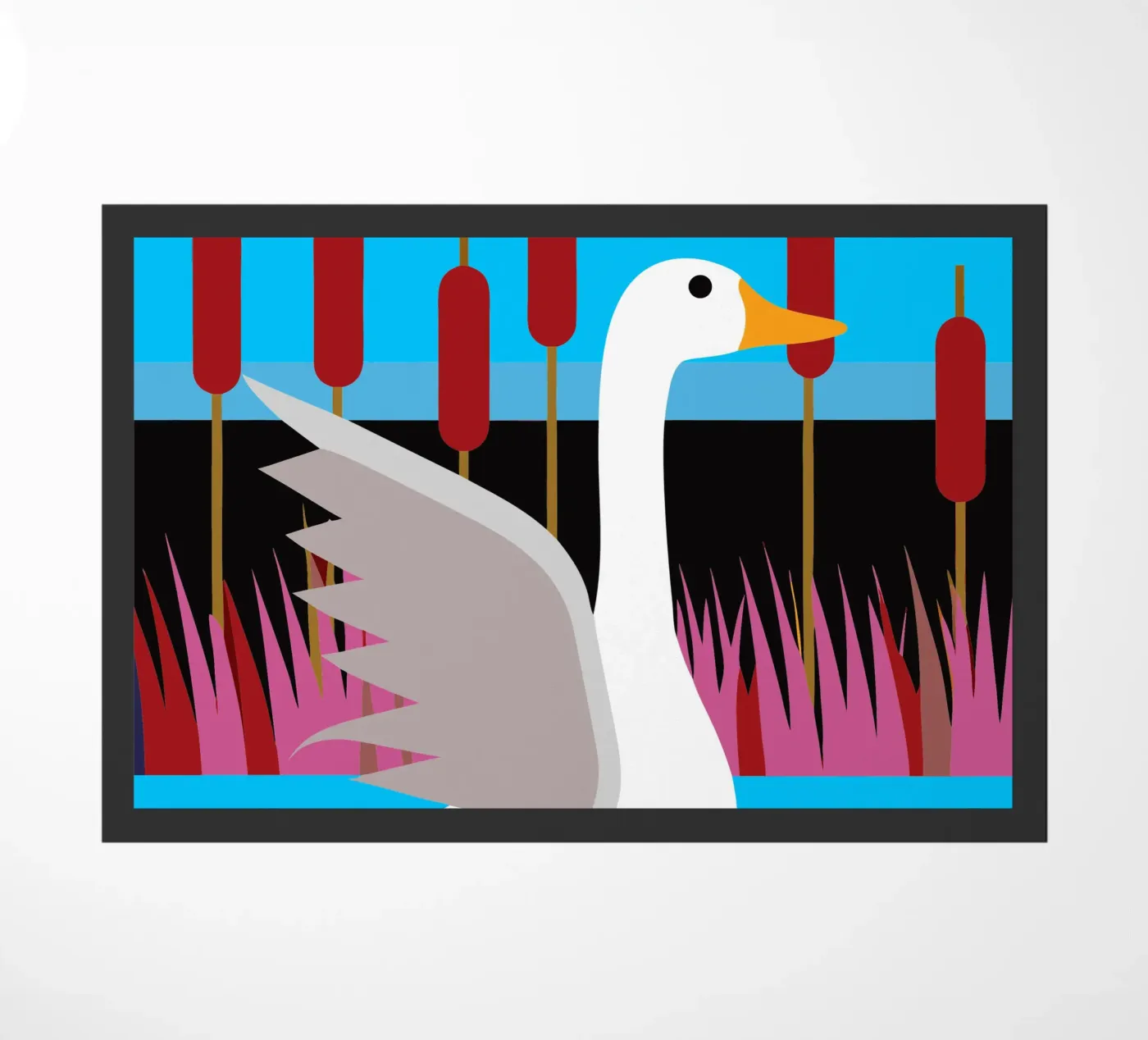 duck vector imagination deurmat van kamilaze