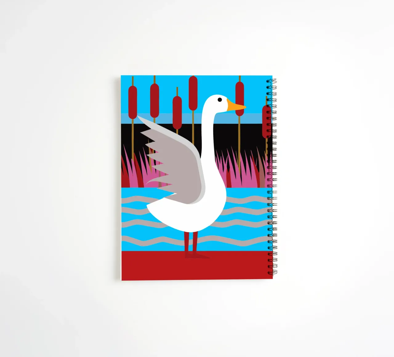 canard vectoriel imagination carnet à spirale de kamilaze