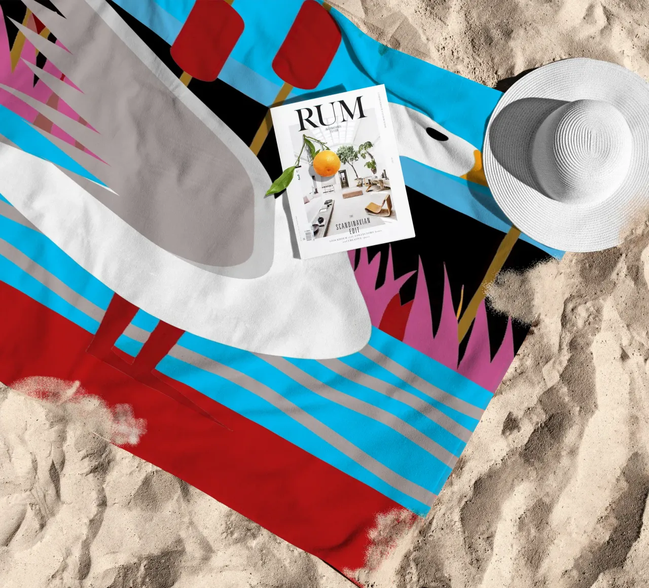 anatra fantasia vettoriale telo mare da kamilaze