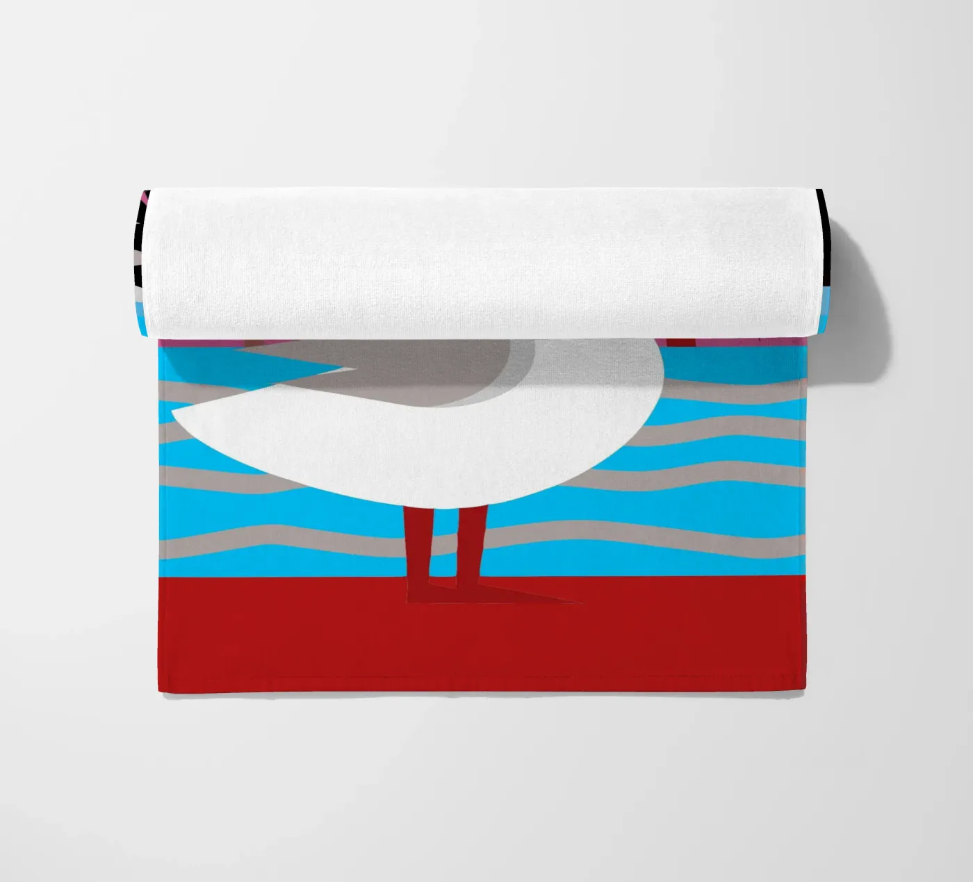 eend vector verbeelding strandhanddoek van kamilaze