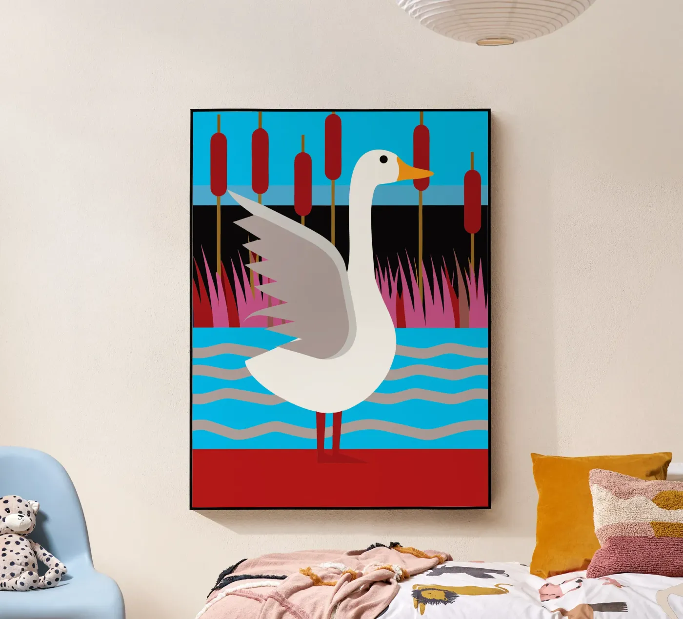 eend vector verbeelding acryl van kamilaze