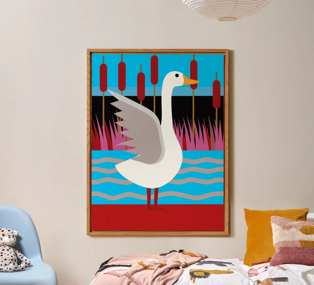 ente vektor imagination Alu-Dibond von kamilaze