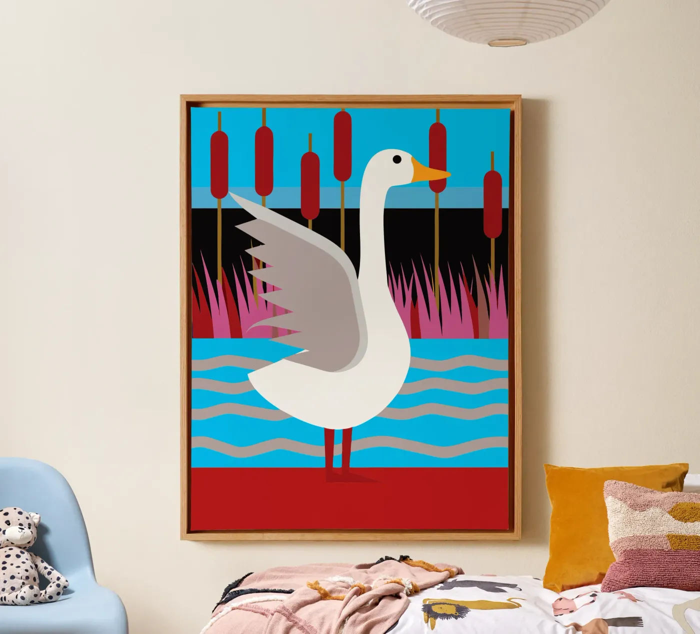 eend vector verbeelding canvas van kamilaze