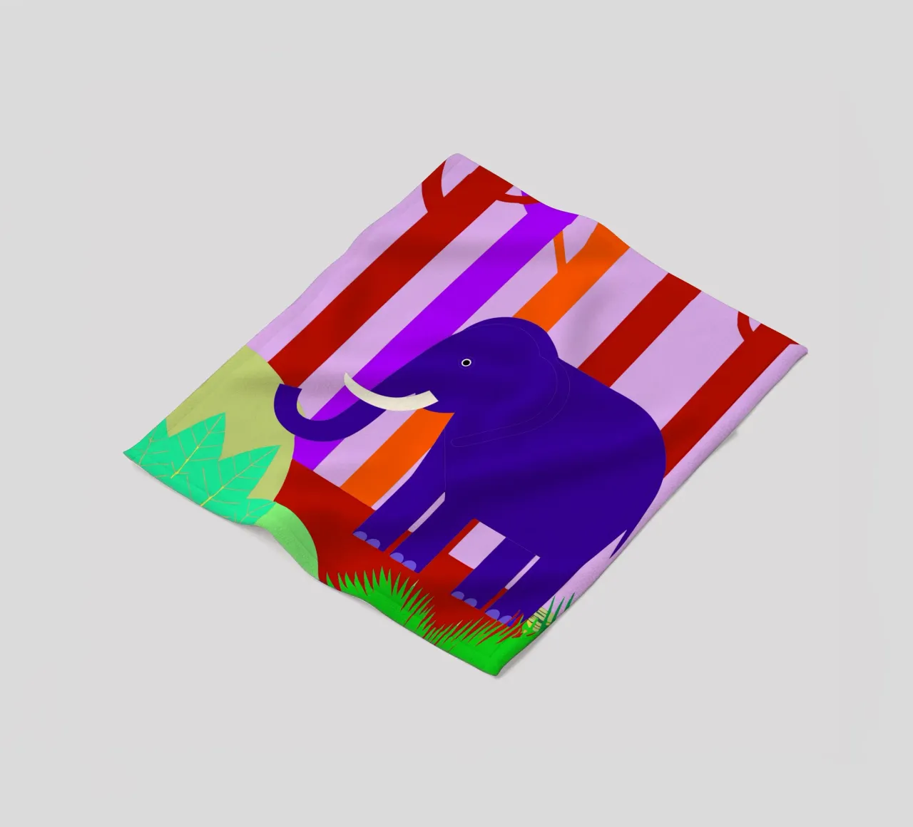elephant vector imagination fleece blanket by kamilaze