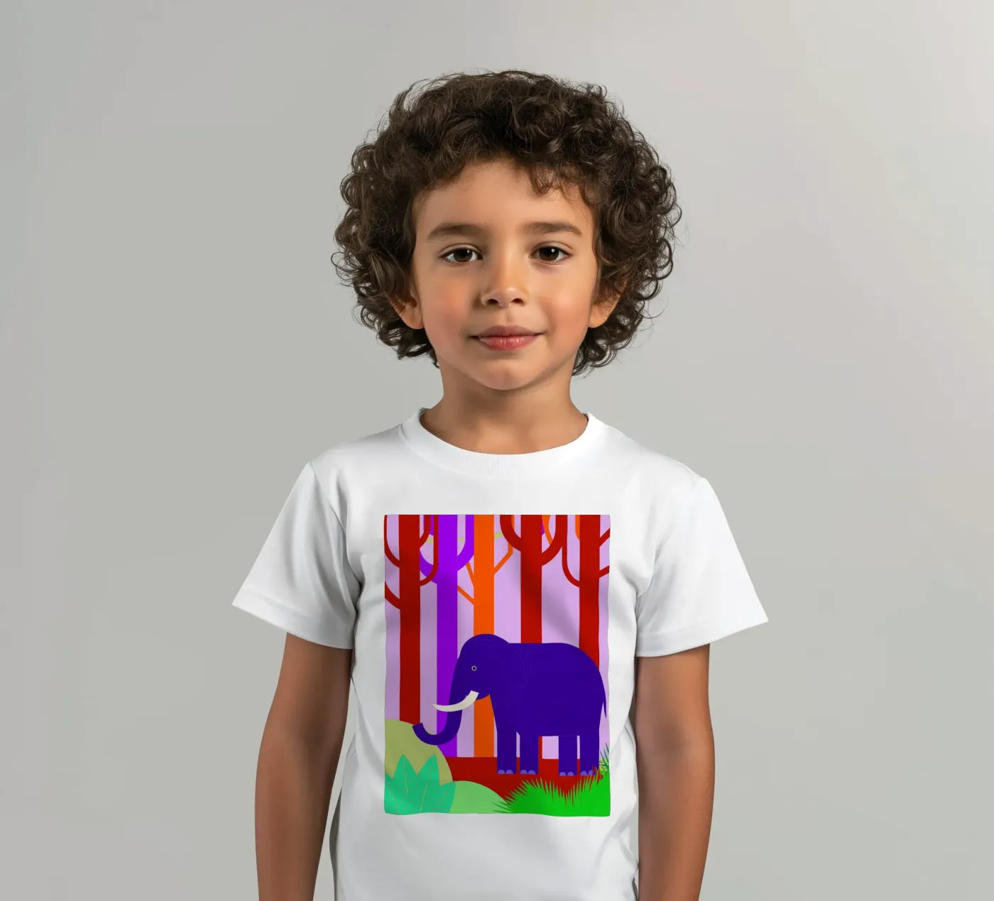 elephant vector imagination t-shirt bambini da kamilaze