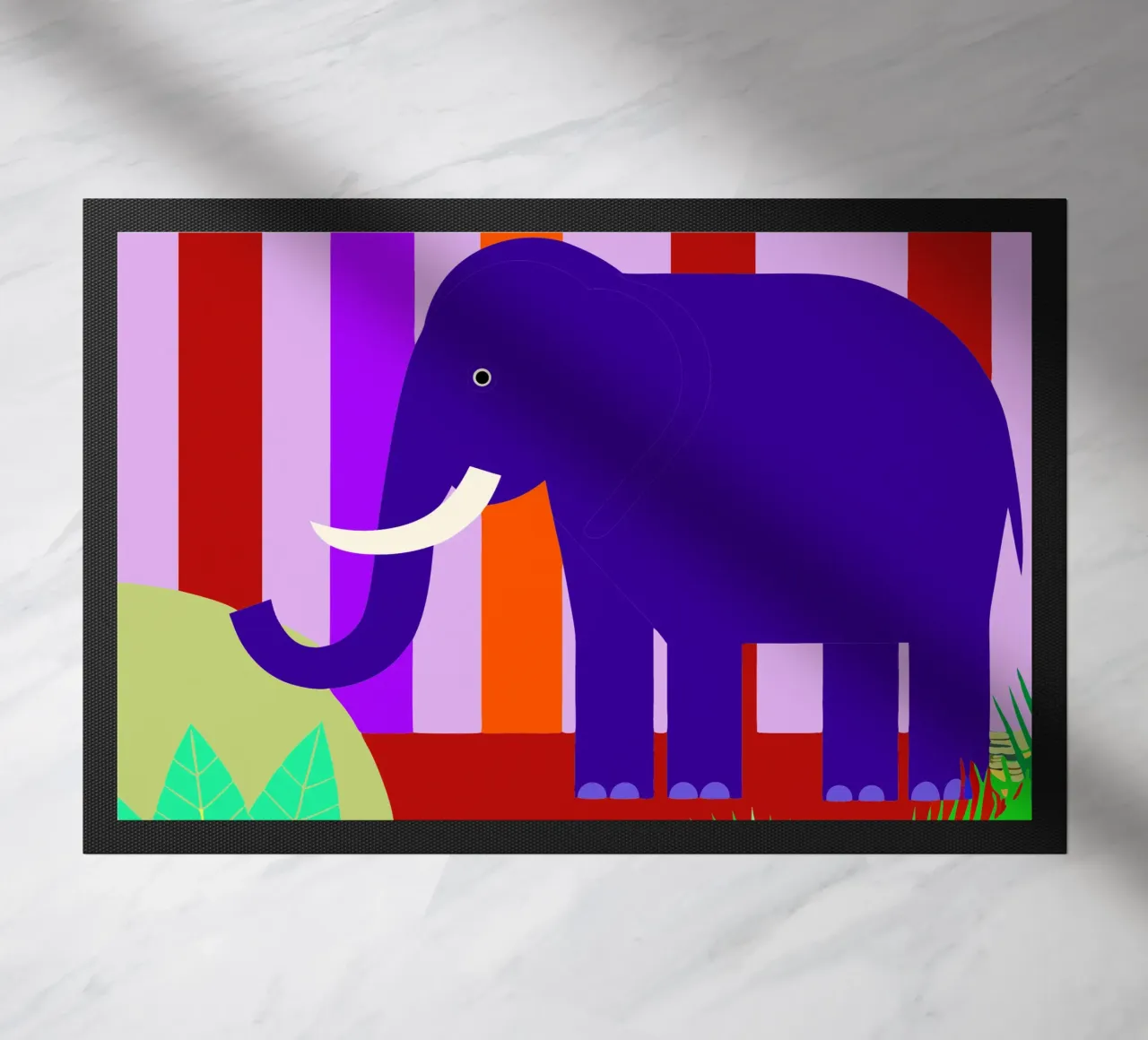 elephant vector imagination doormat by kamilaze