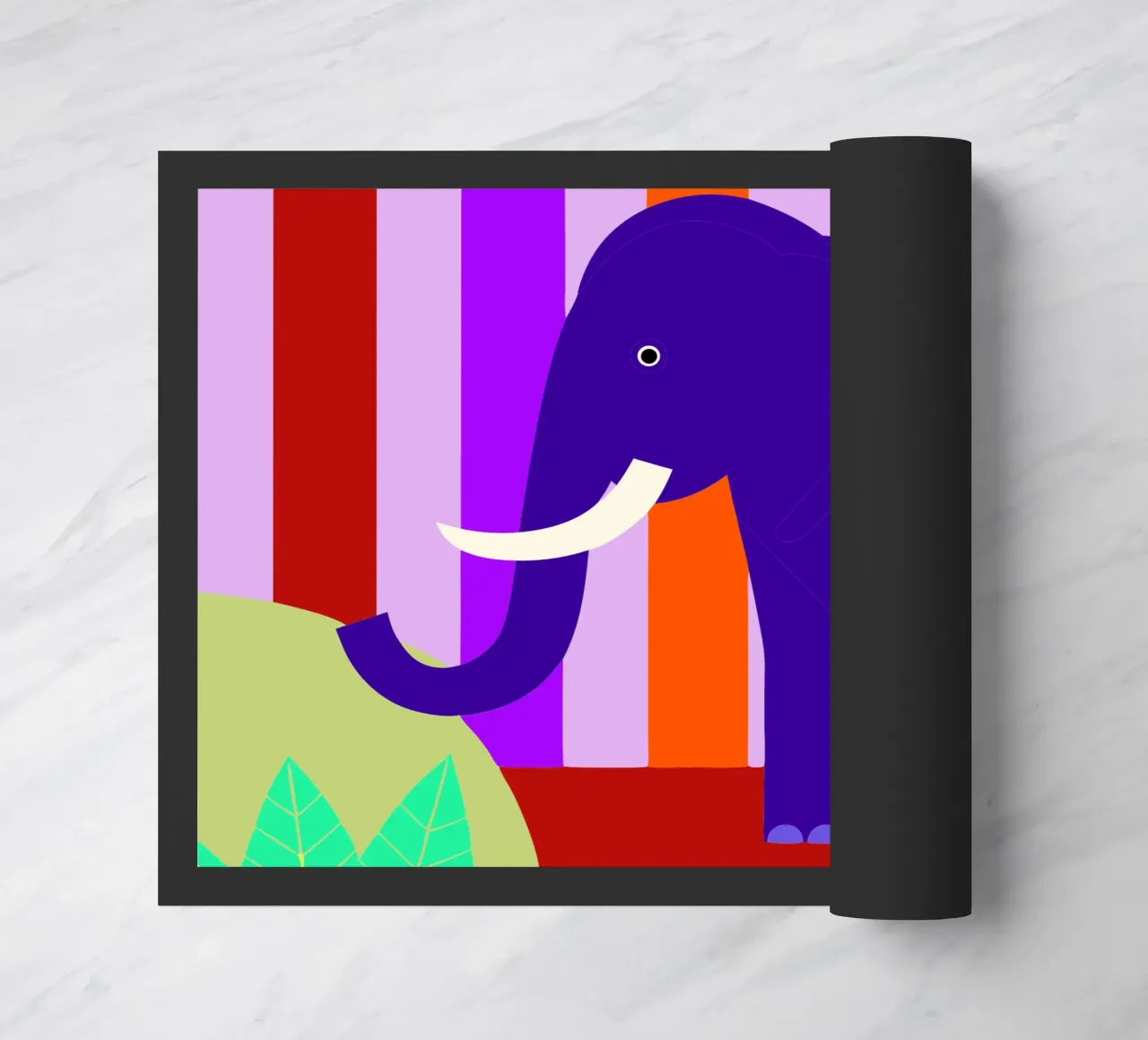 elephant vector imagination doormat by kamilaze