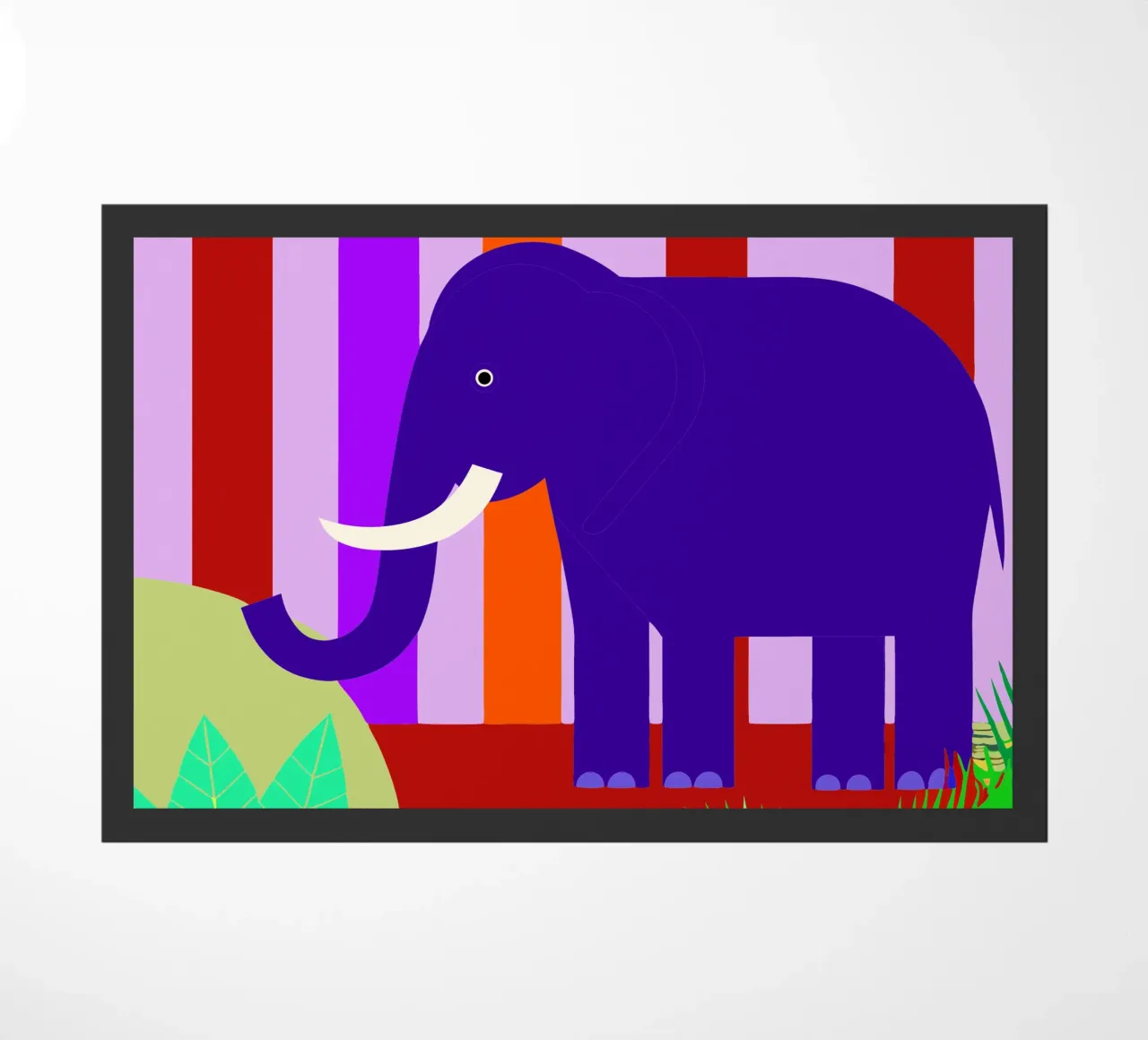 elephant vector imagination doormat by kamilaze
