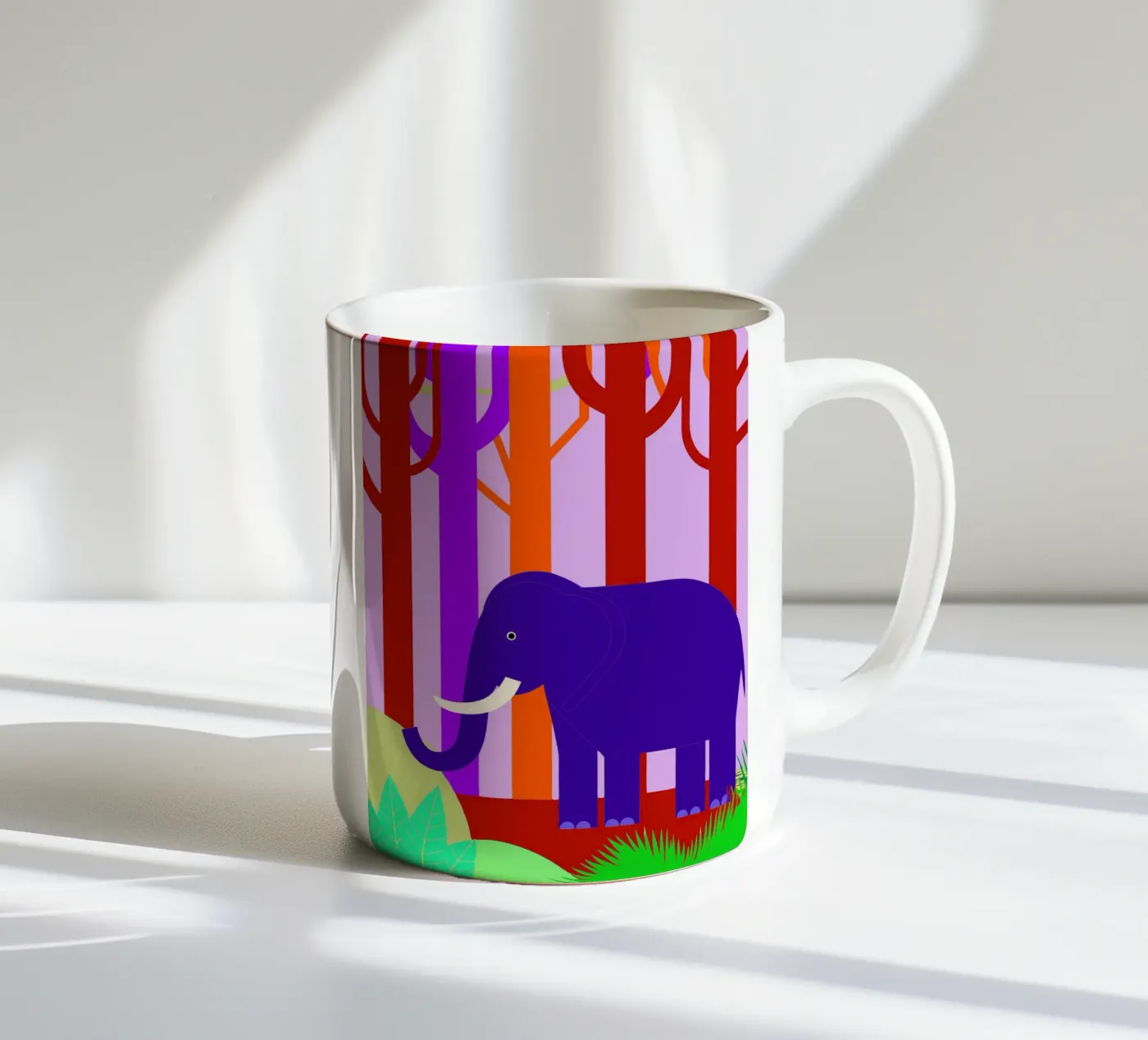 elephant vector imagination ceramic mug by kamilaze