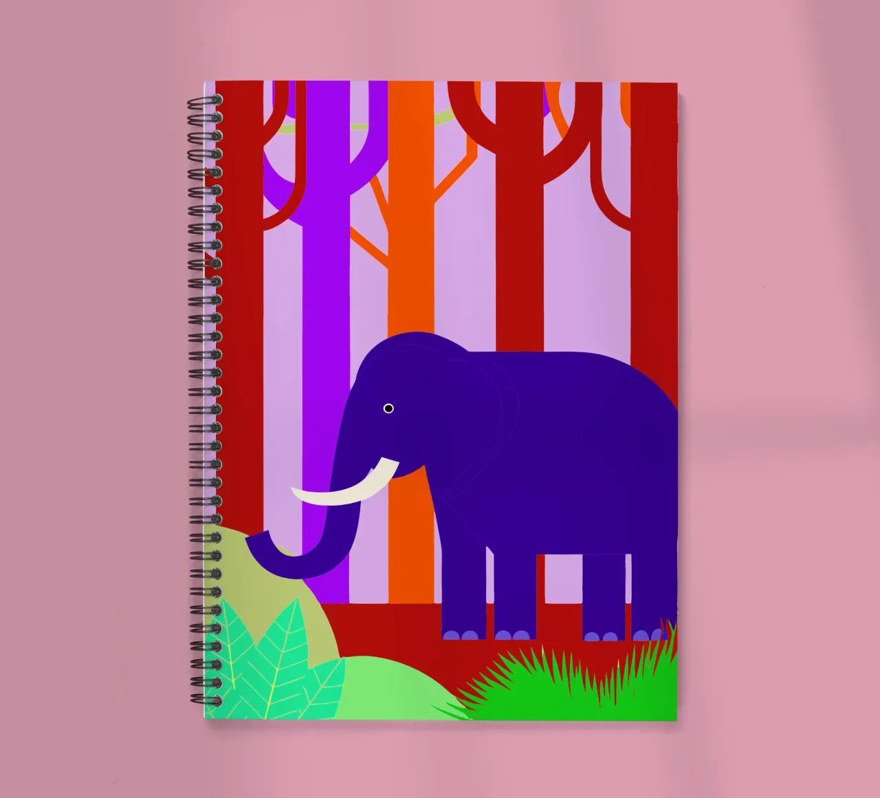 elephant vector imagination spiral notebook by kamilaze