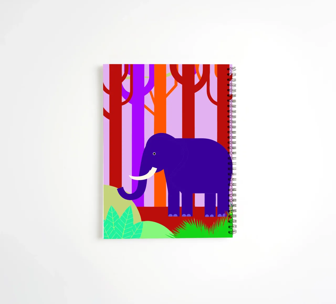 elephant vector imagination spiral notebook by kamilaze