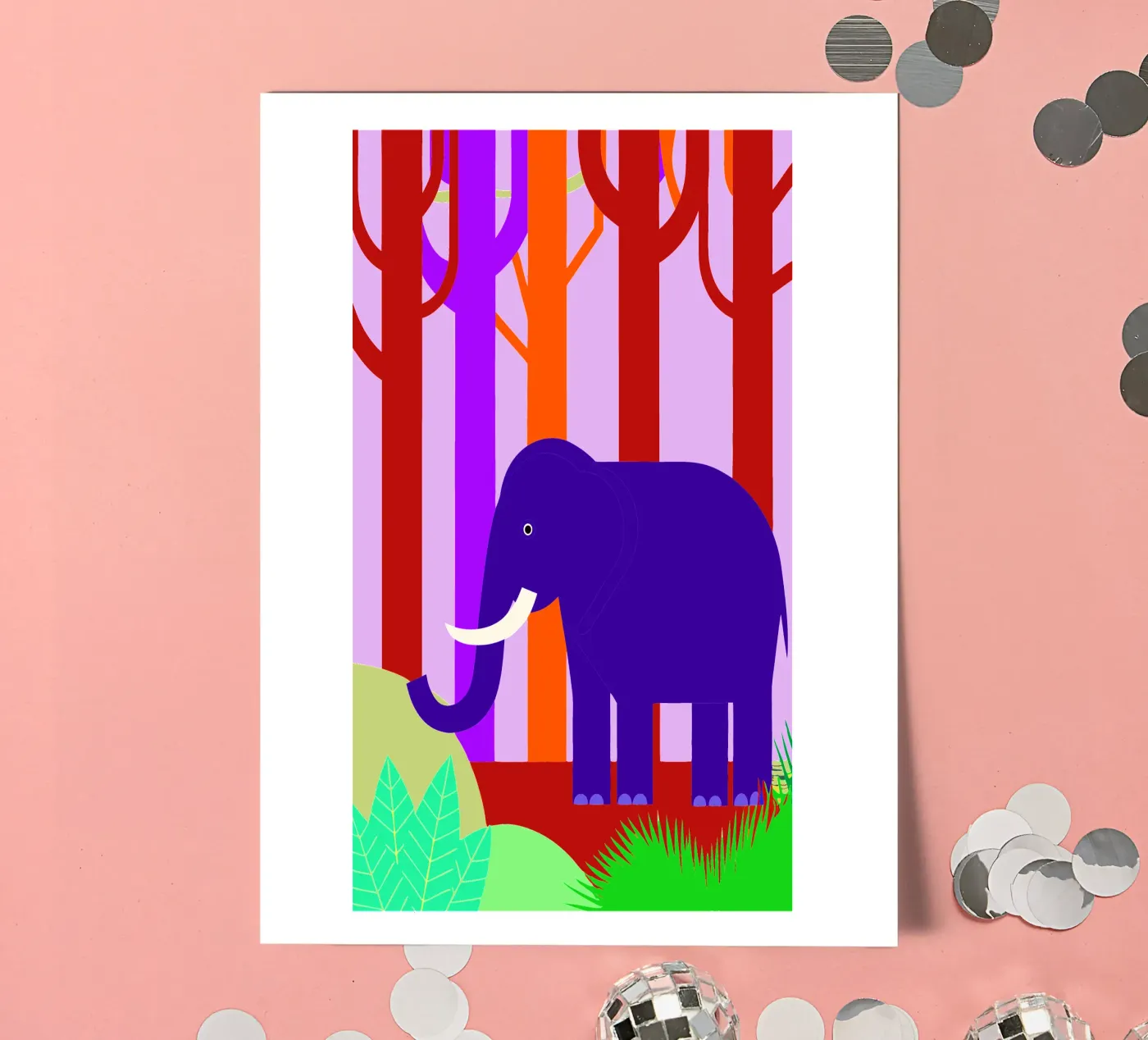 elephant vector imagination sticker sheet by kamilaze