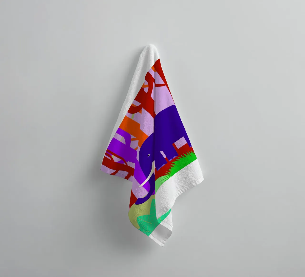 elephant vector imagination towel by kamilaze