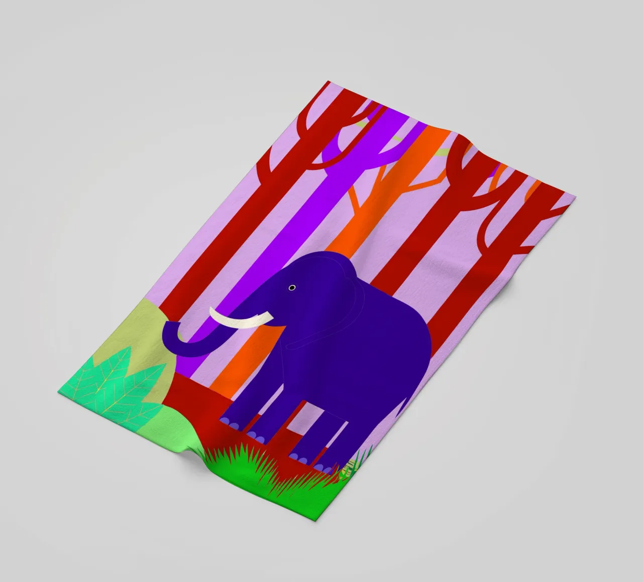 elephant vector imagination beach towel by kamilaze