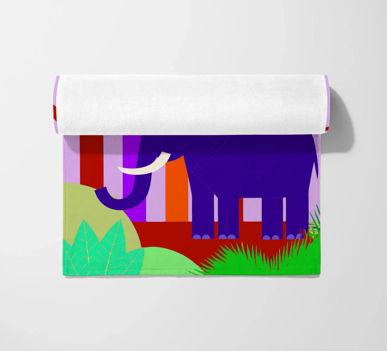 elephant vector imagination beach towel by kamilaze