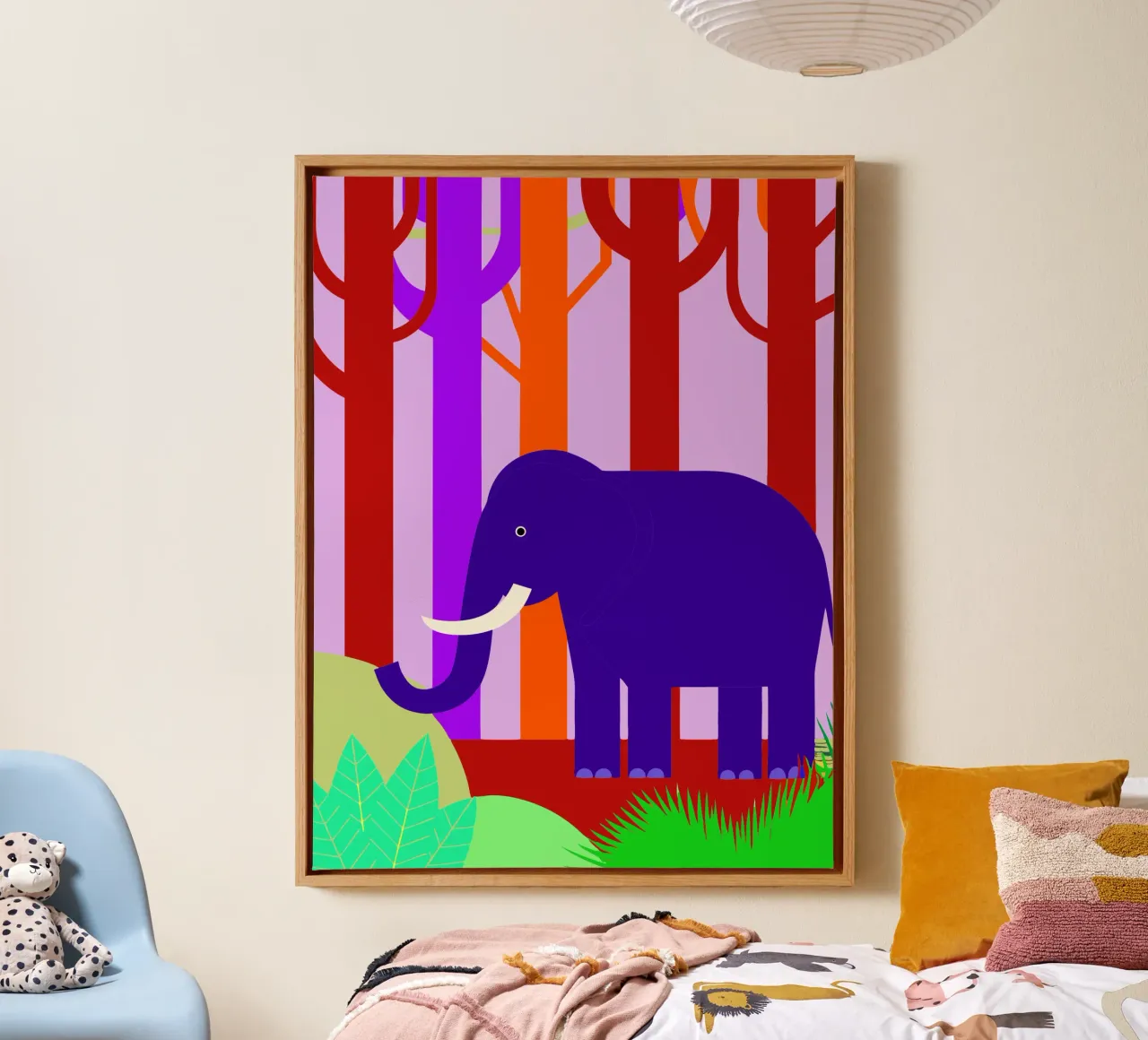 elephant vector imagination canvas by kamilaze