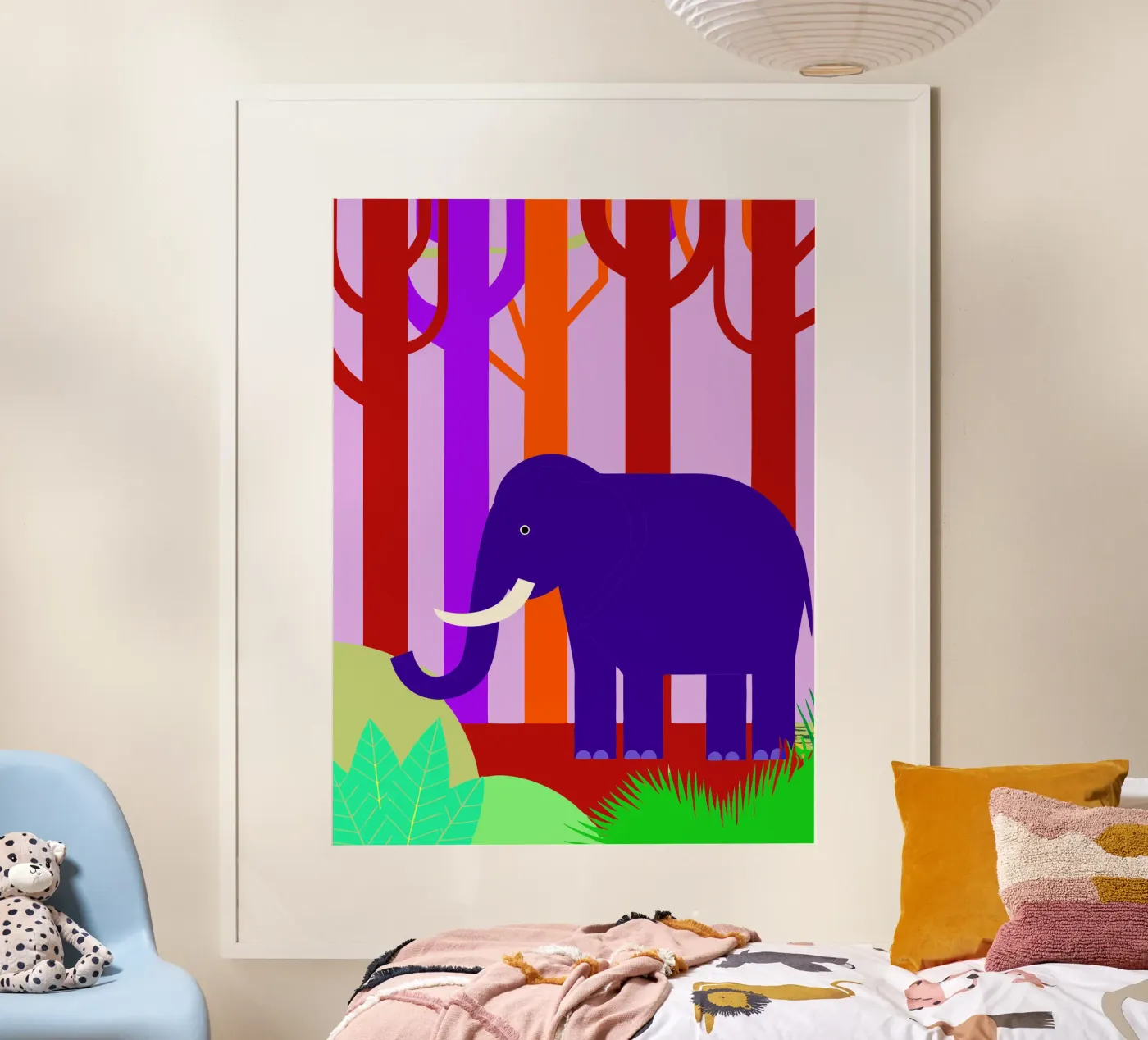 elephant vector imagination poster by kamilaze