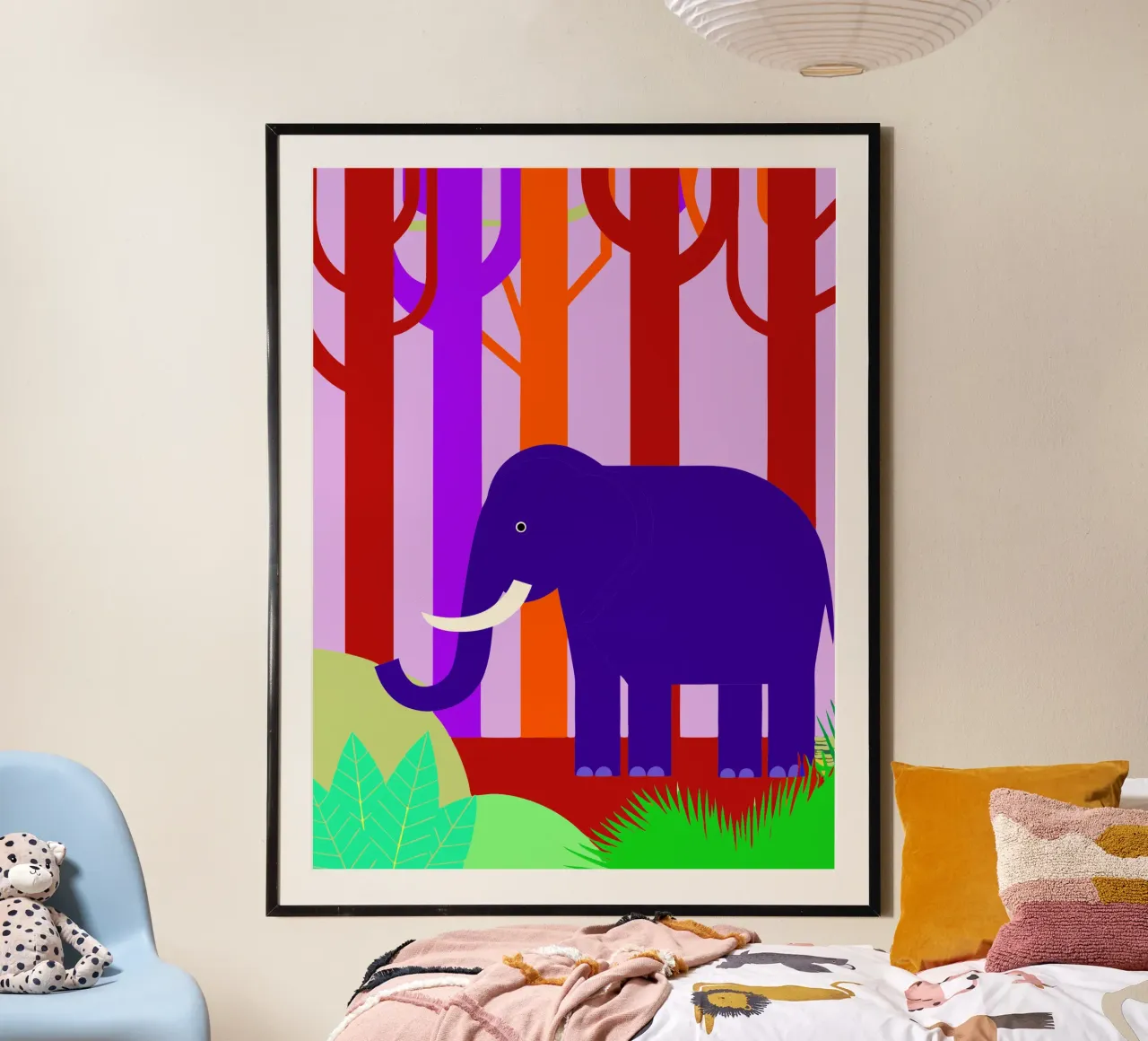 elephant vector imagination poster by kamilaze