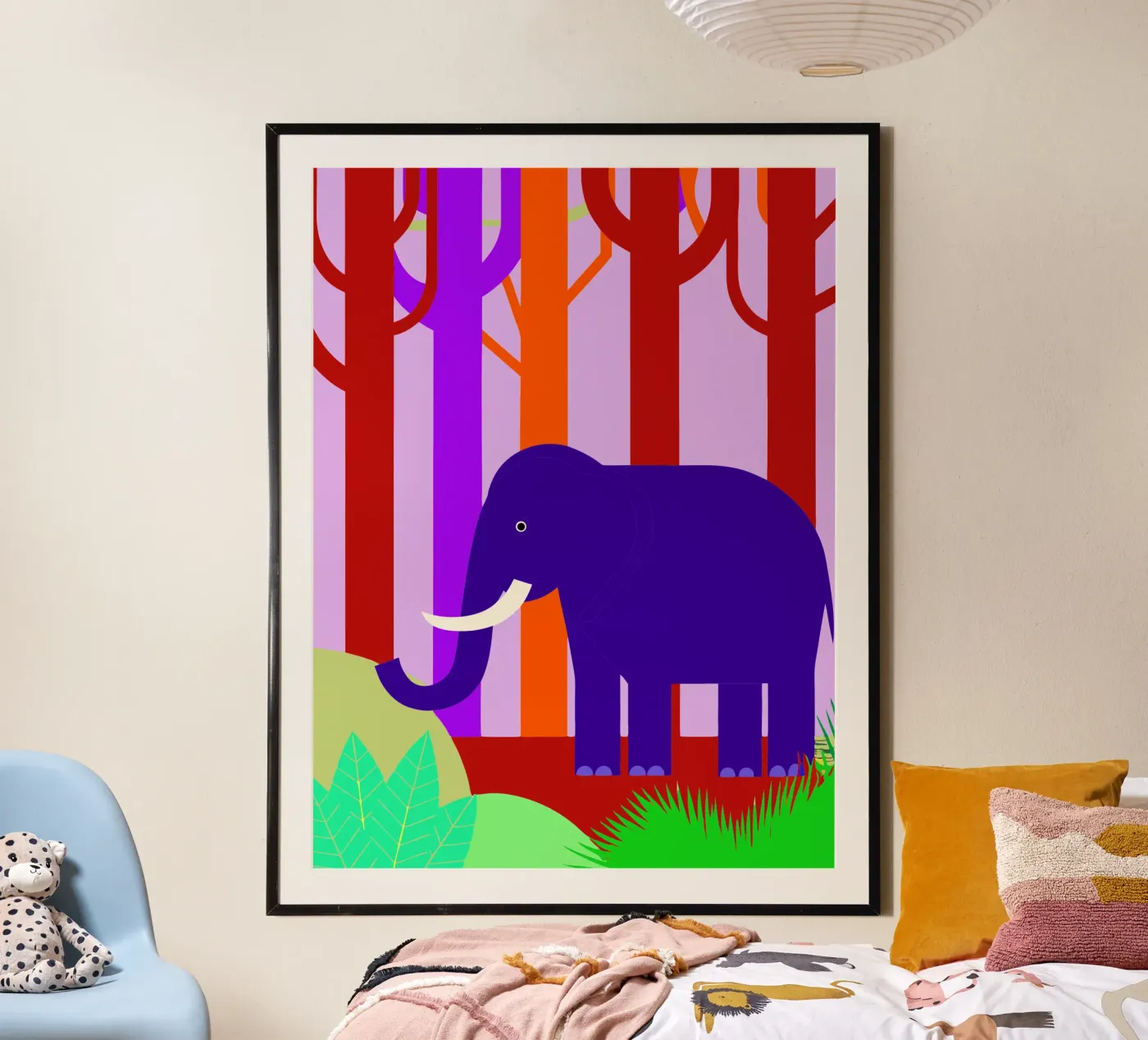 elephant vector imagination poster by kamilaze