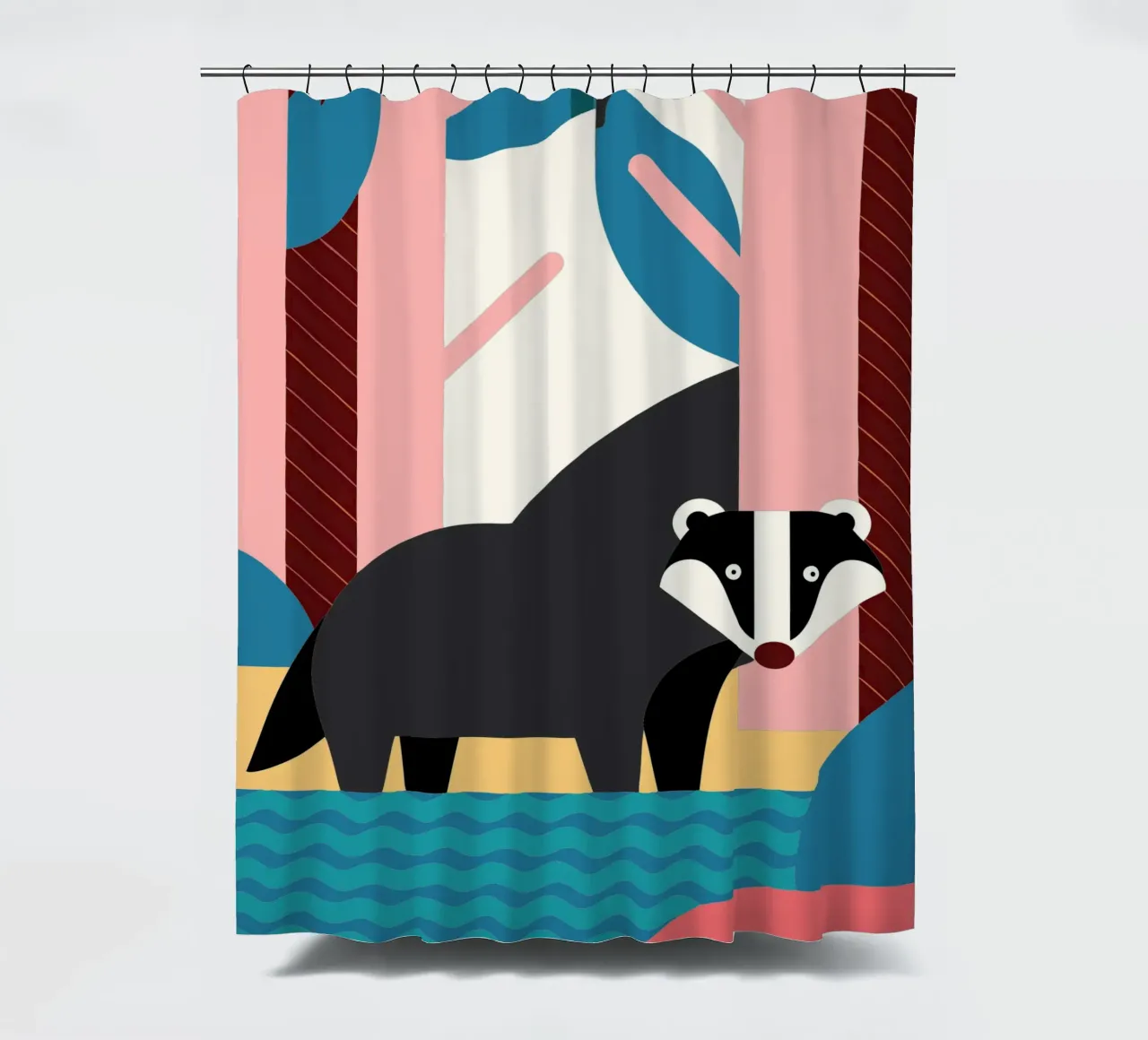 ferret vector imagination shower curtain by kamilaze