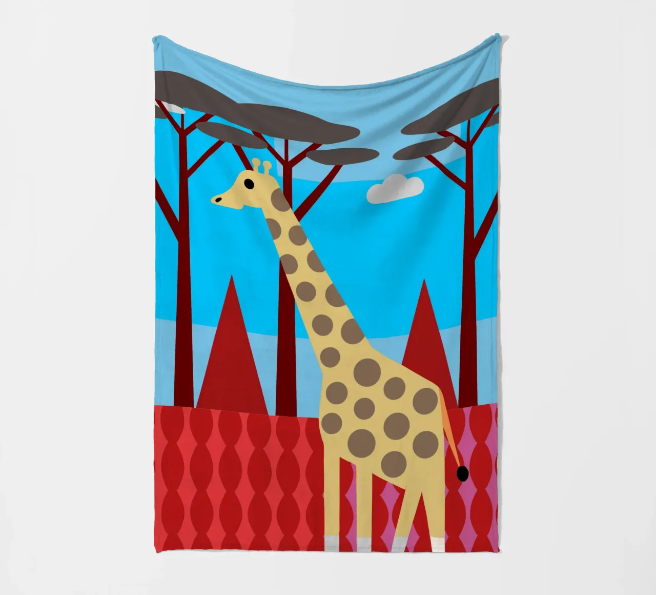 giraffa immaginazione vettoriale coperta in pile da kamilaze