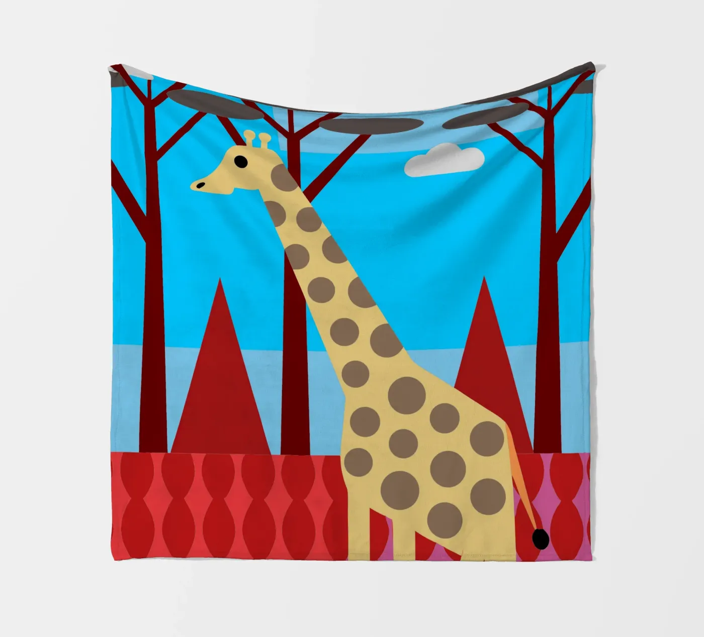 giraffe vector verbeelding fleecedeken van kamilaze