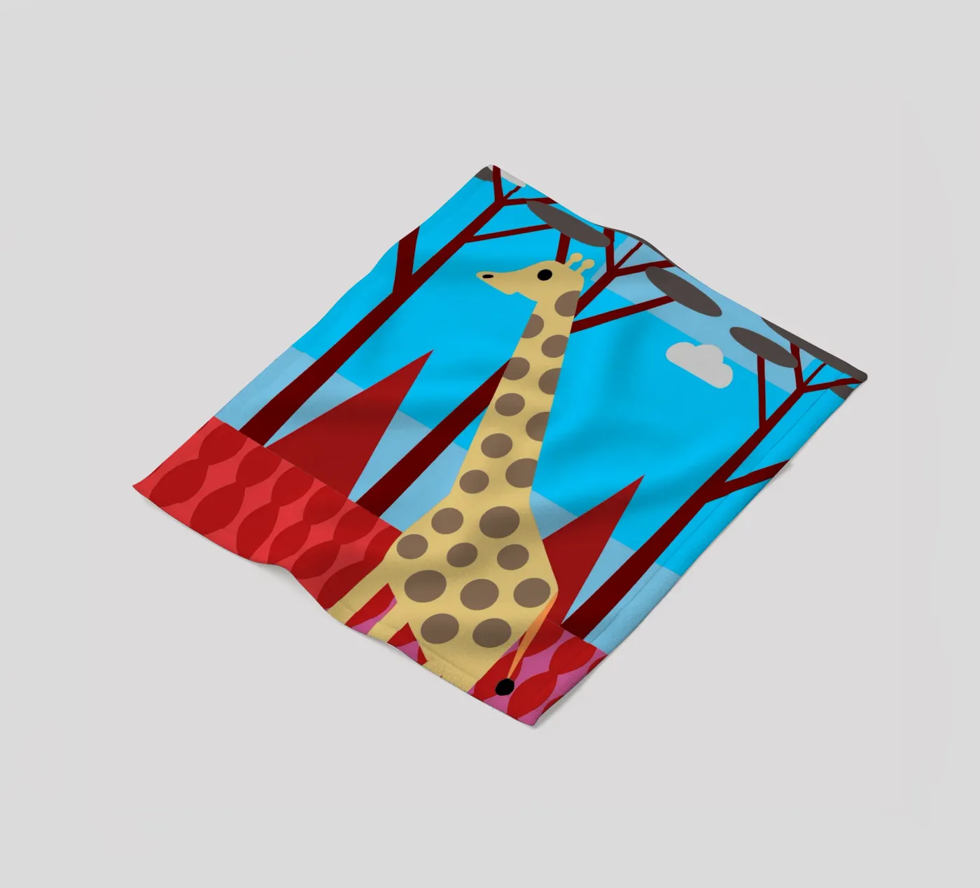giraffe vector verbeelding fleecedeken van kamilaze