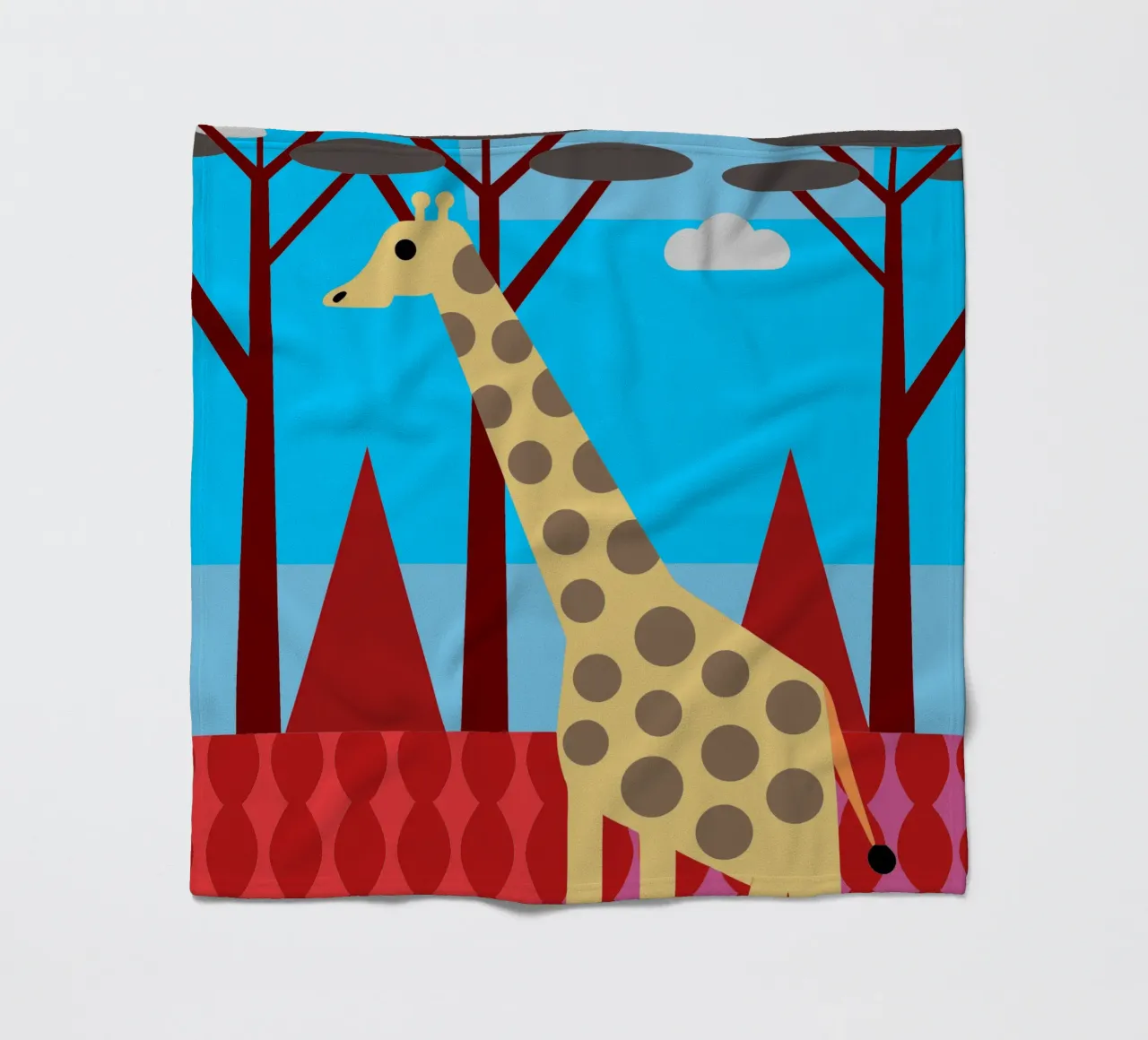 giraffa immaginazione vettoriale coperta in pile da kamilaze