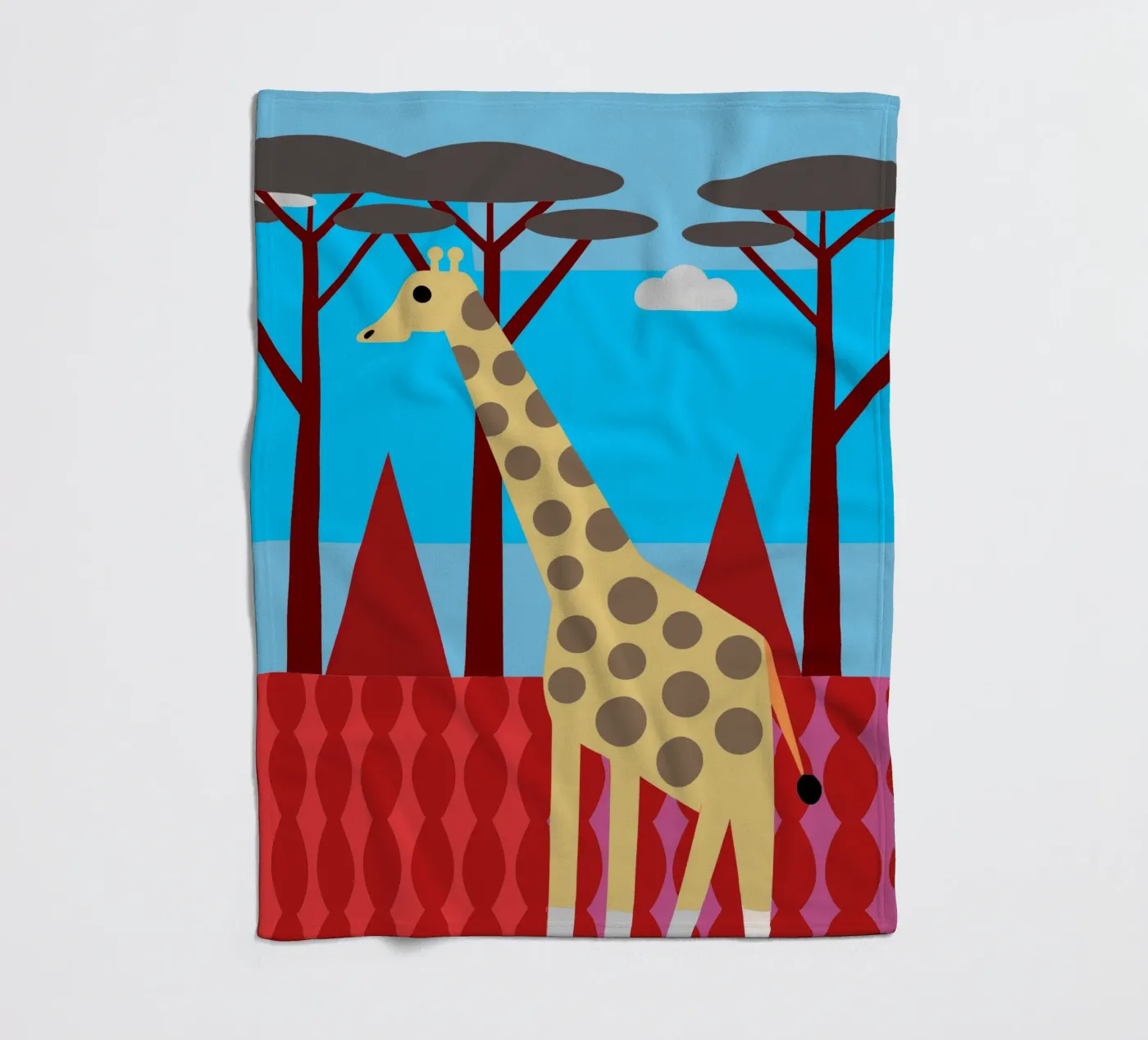 giraffe vector verbeelding fleecedeken van kamilaze